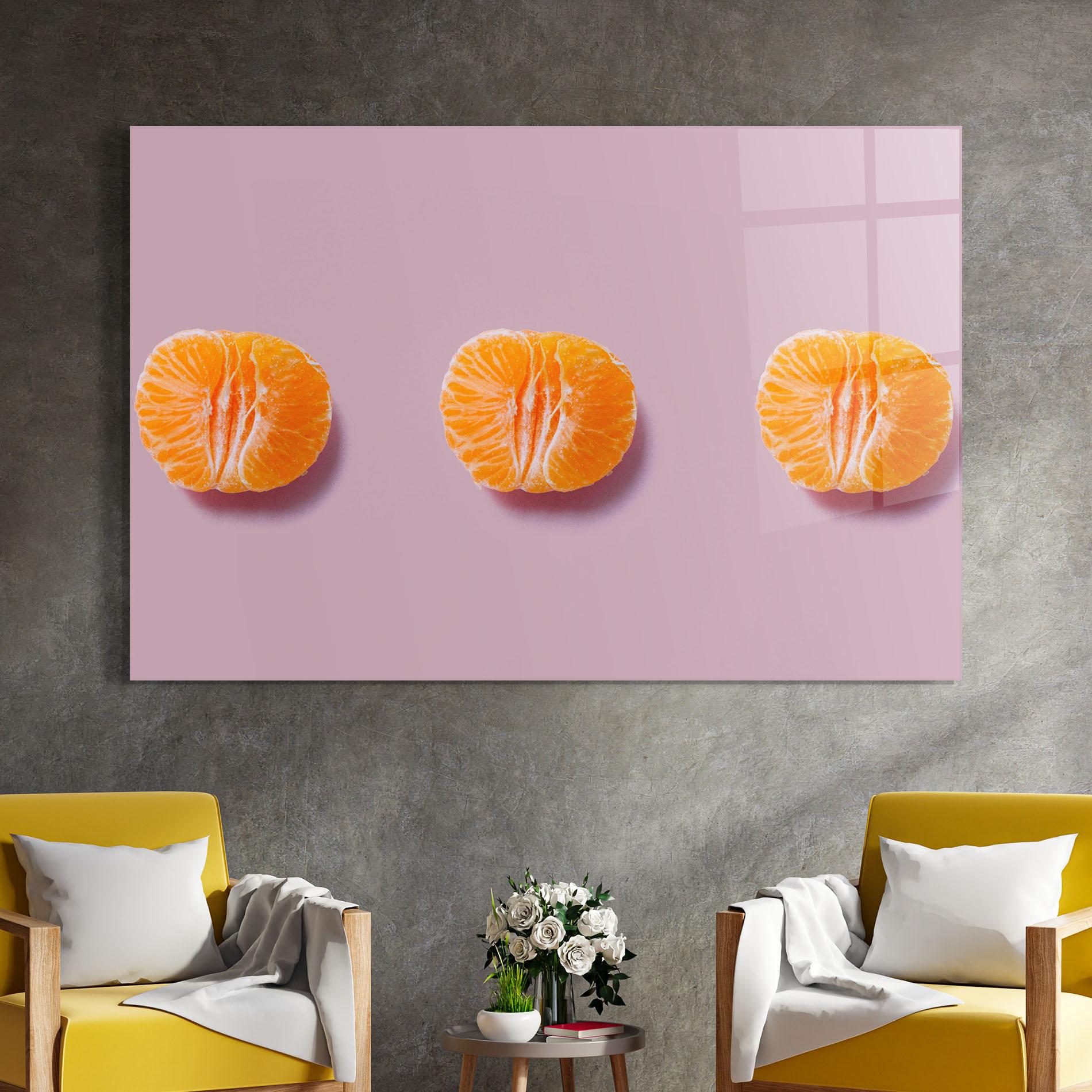 Glasbild Mandarin mockup 4