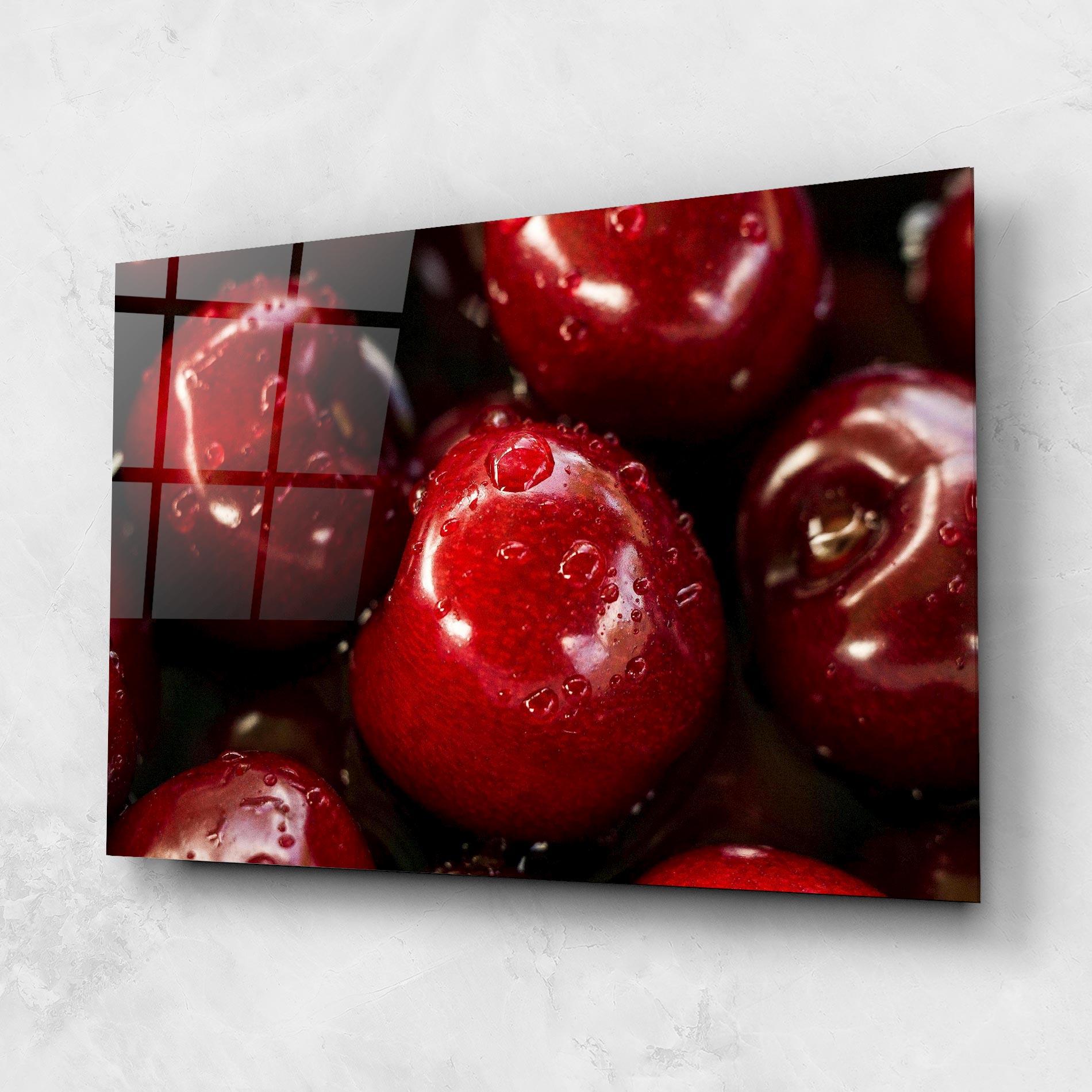 Glasbild Cherries mockup 1