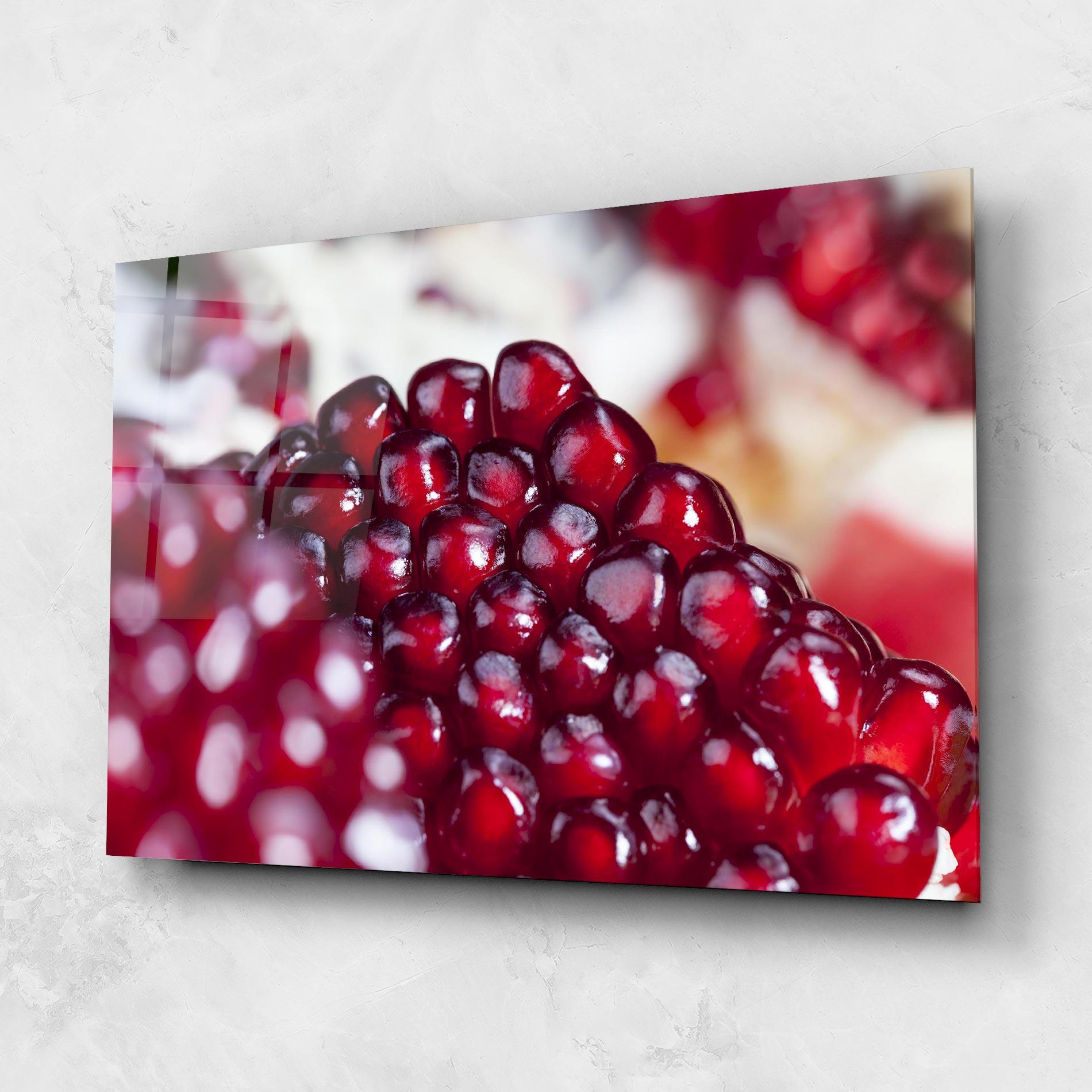 Glasbild Close Up Pomegranate mockup 1