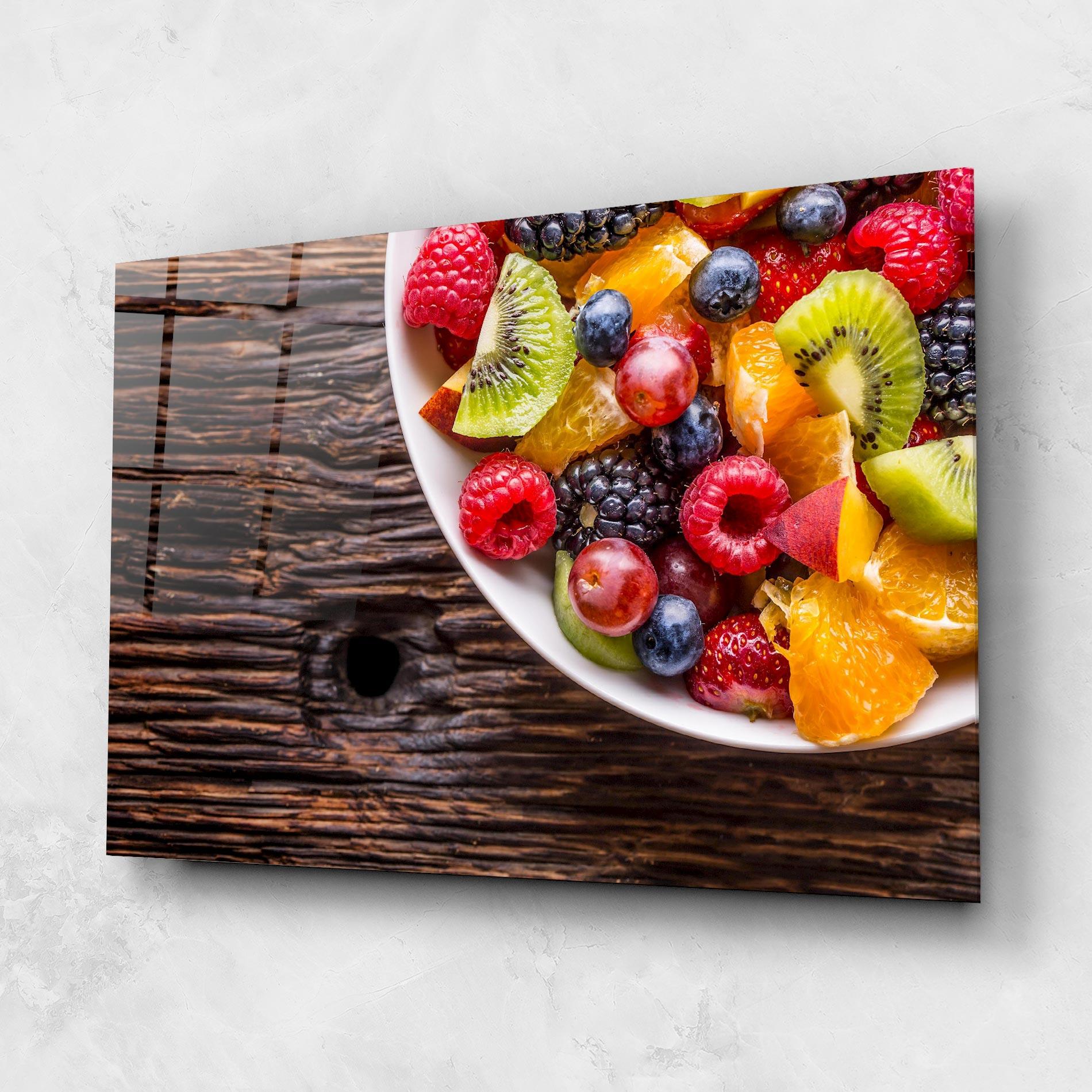 Glasbild Fresh Fruit Salad mockup 1