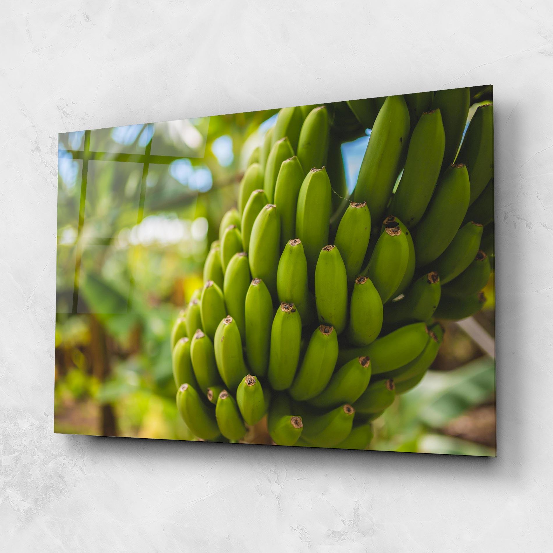 Glasbild Green Banana mockup 1