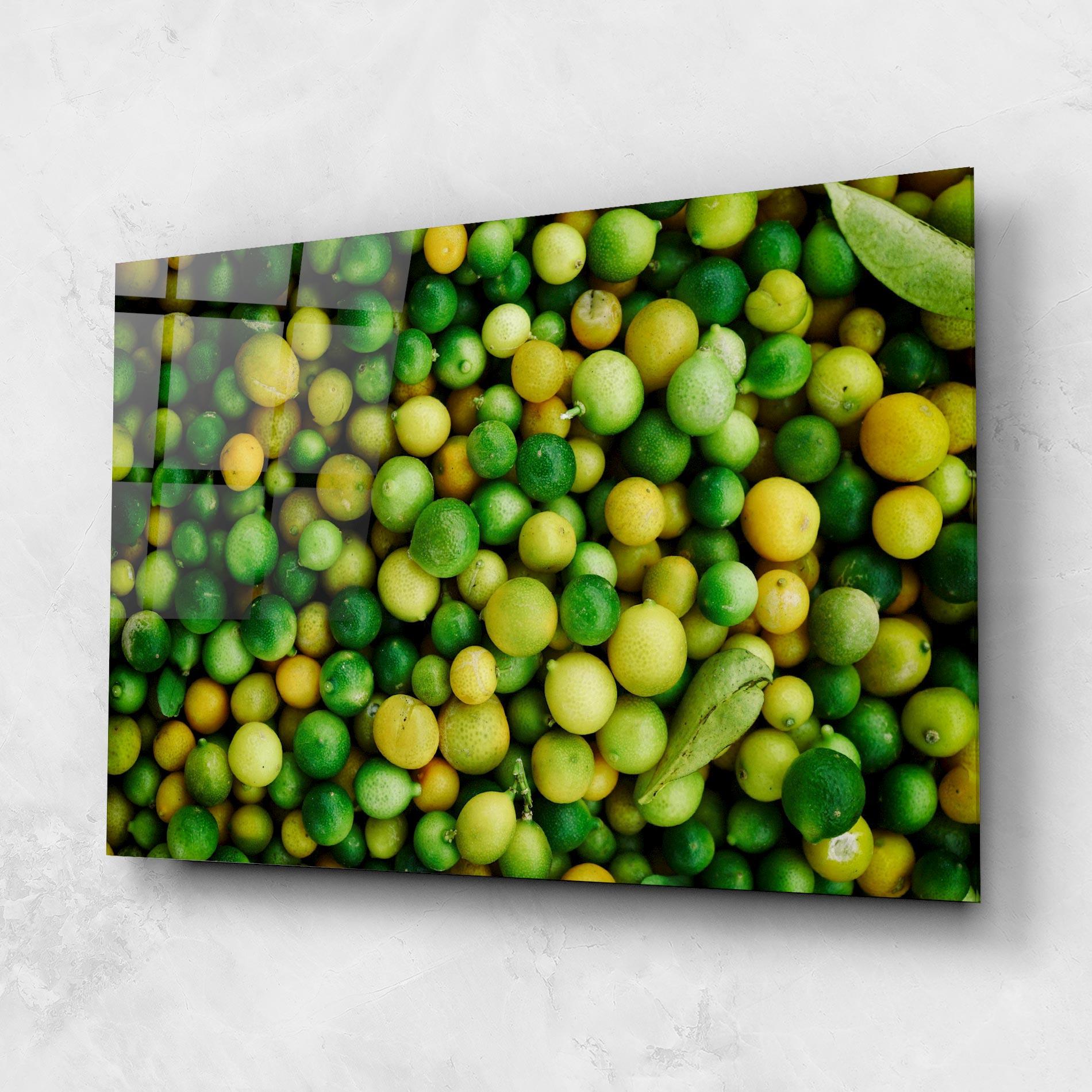 Glasbild Green Lime mockup 1