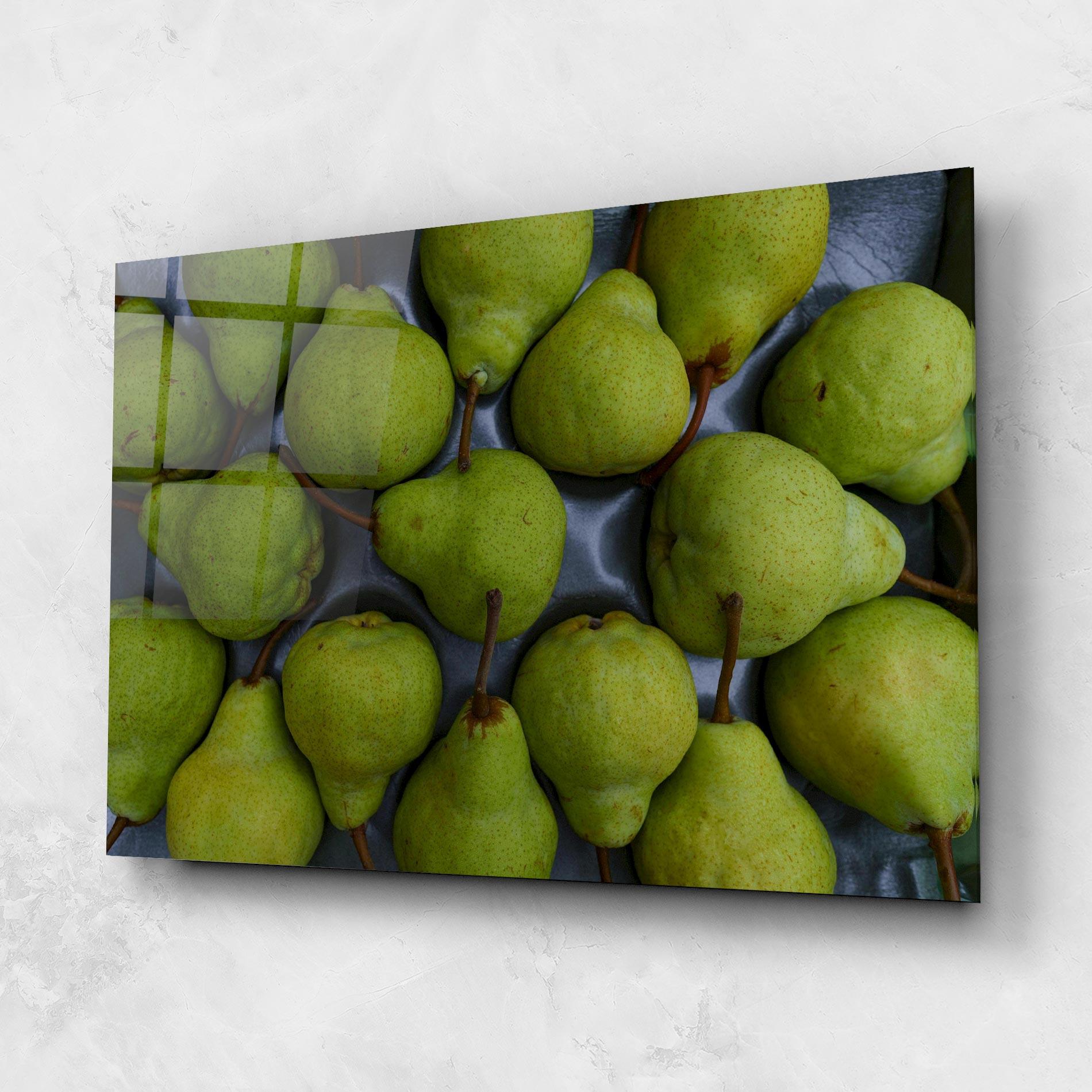 Glasbild Green Pear mockup 1