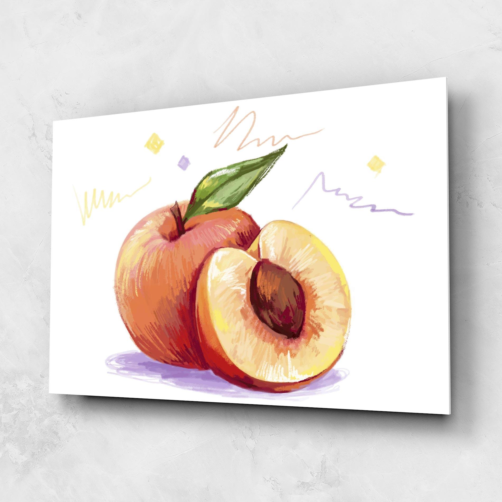 Glasbild Hand Drawn Fruit mockup 1