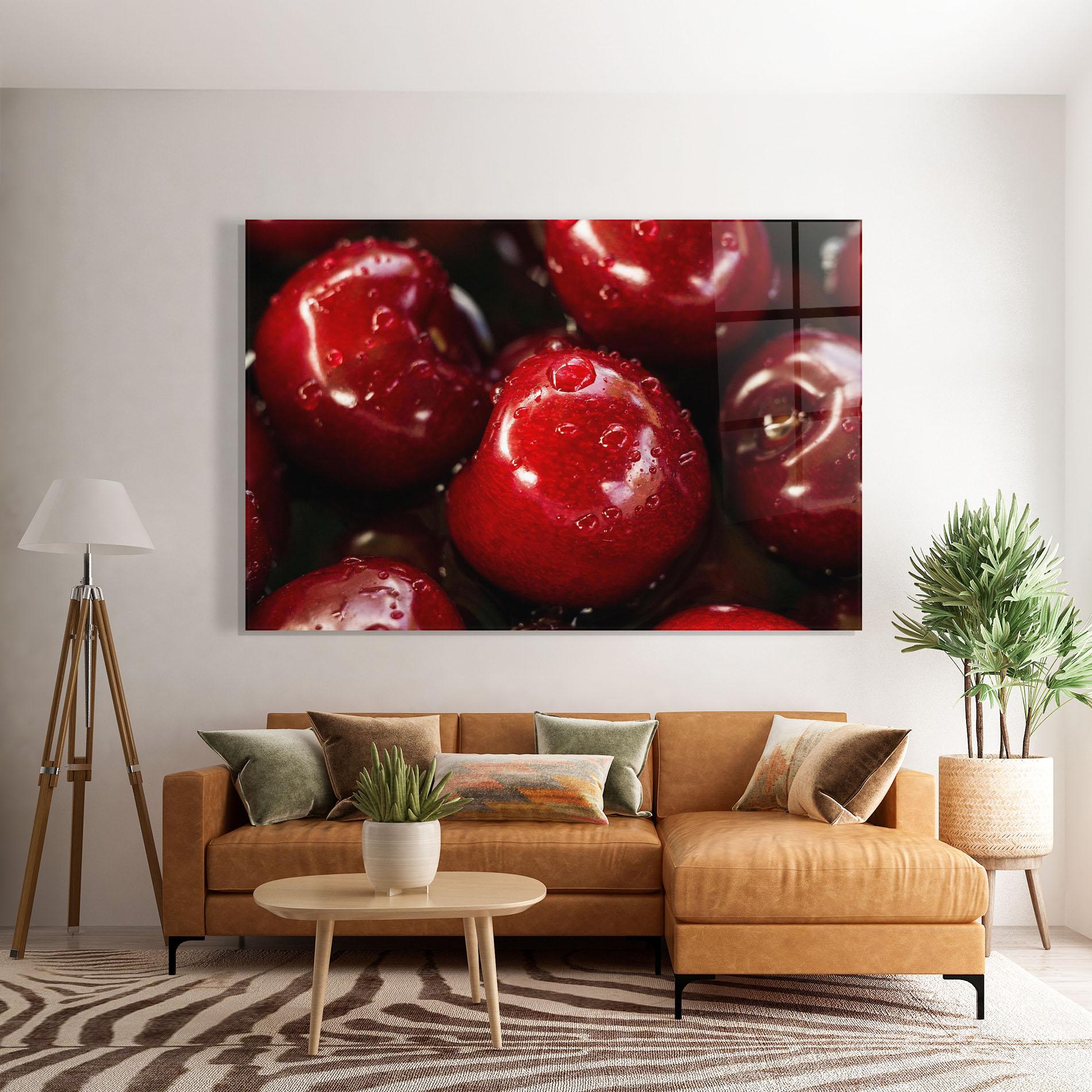 Glasbild Cherries mockup 7
