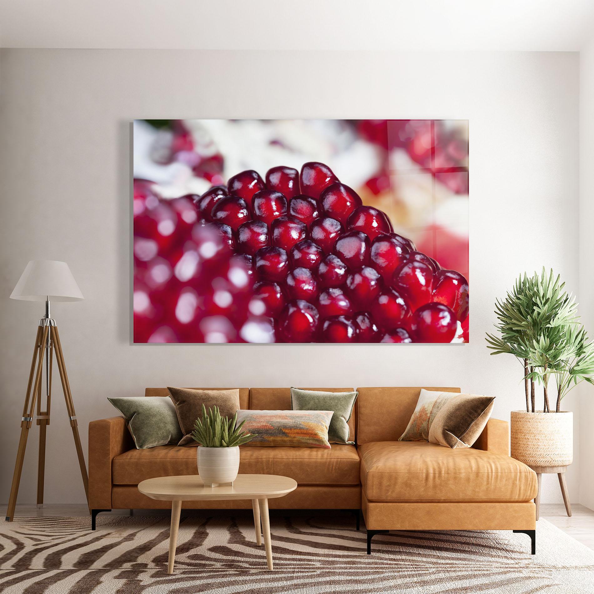 Glasbild Close Up Pomegranate mockup 7