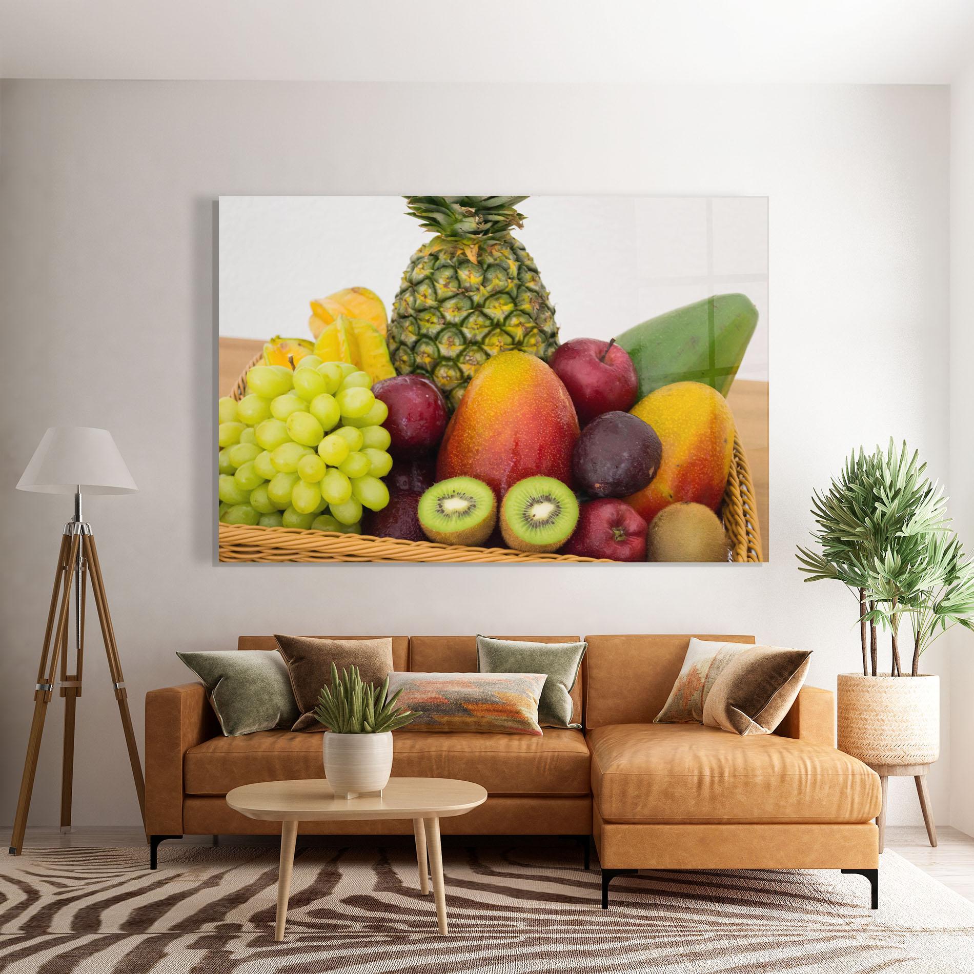 Glasbild Fruit Basket mockup 7