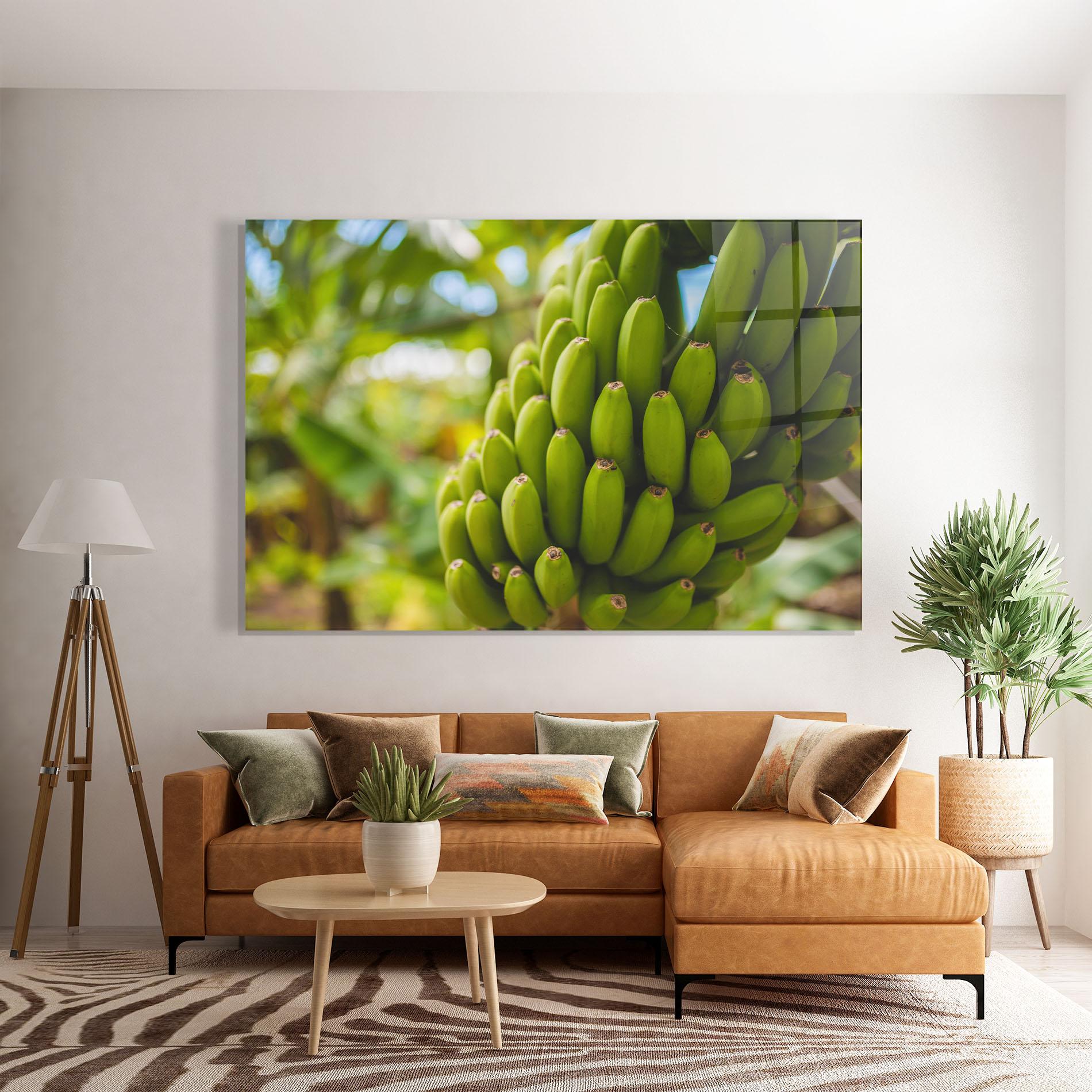 Glasbild Green Banana mockup 7