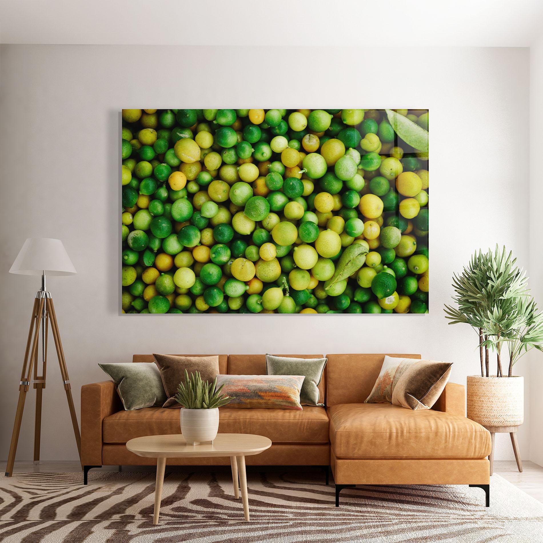Glasbild Green Lime mockup 7