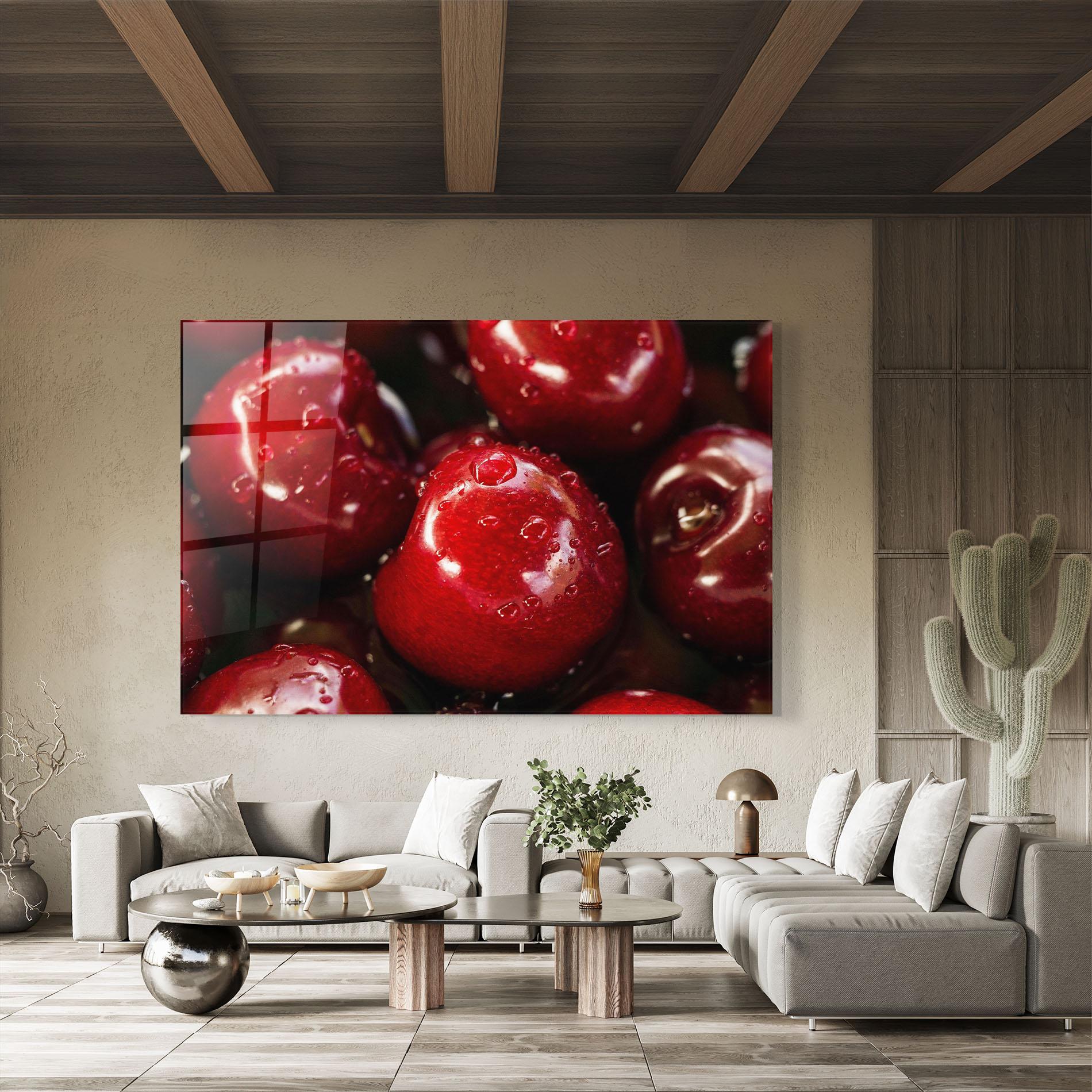Glasbild Cherries mockup 8