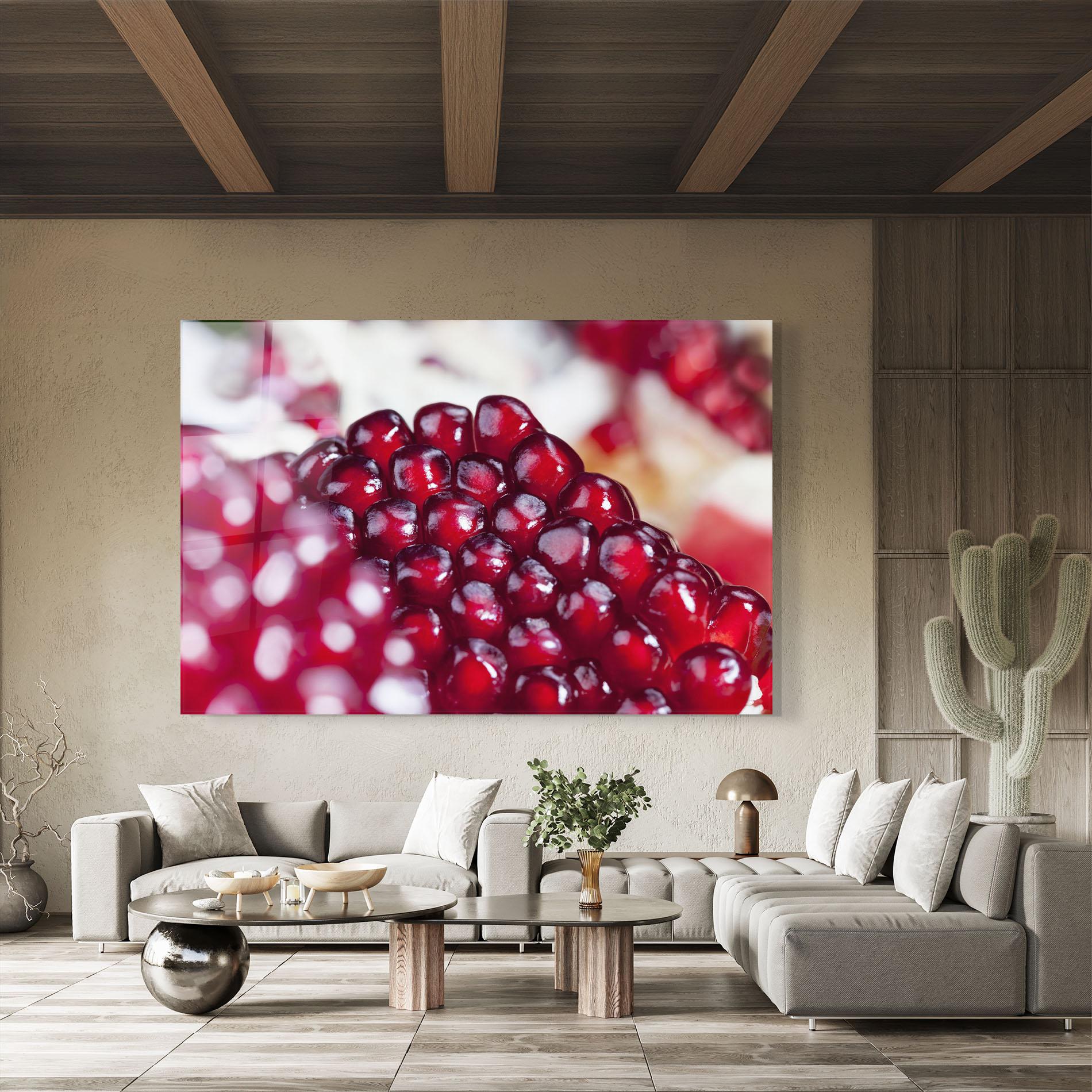 Glasbild Close Up Pomegranate mockup 8