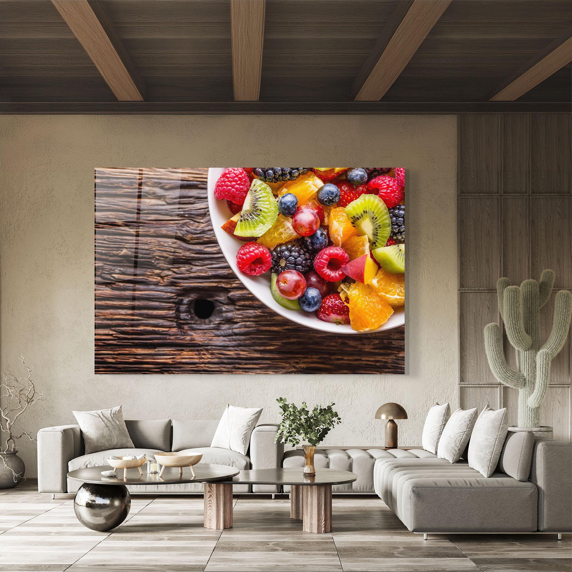 Glasbild Fresh Fruit Salad mockup 8
