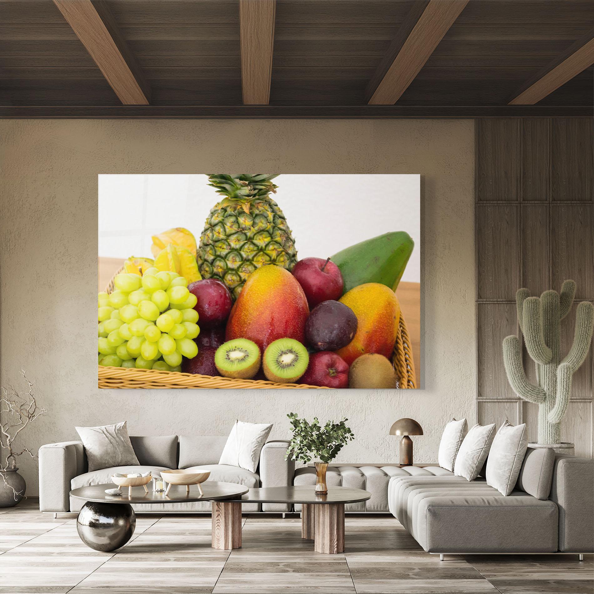 Glasbild Fruit Basket mockup 8