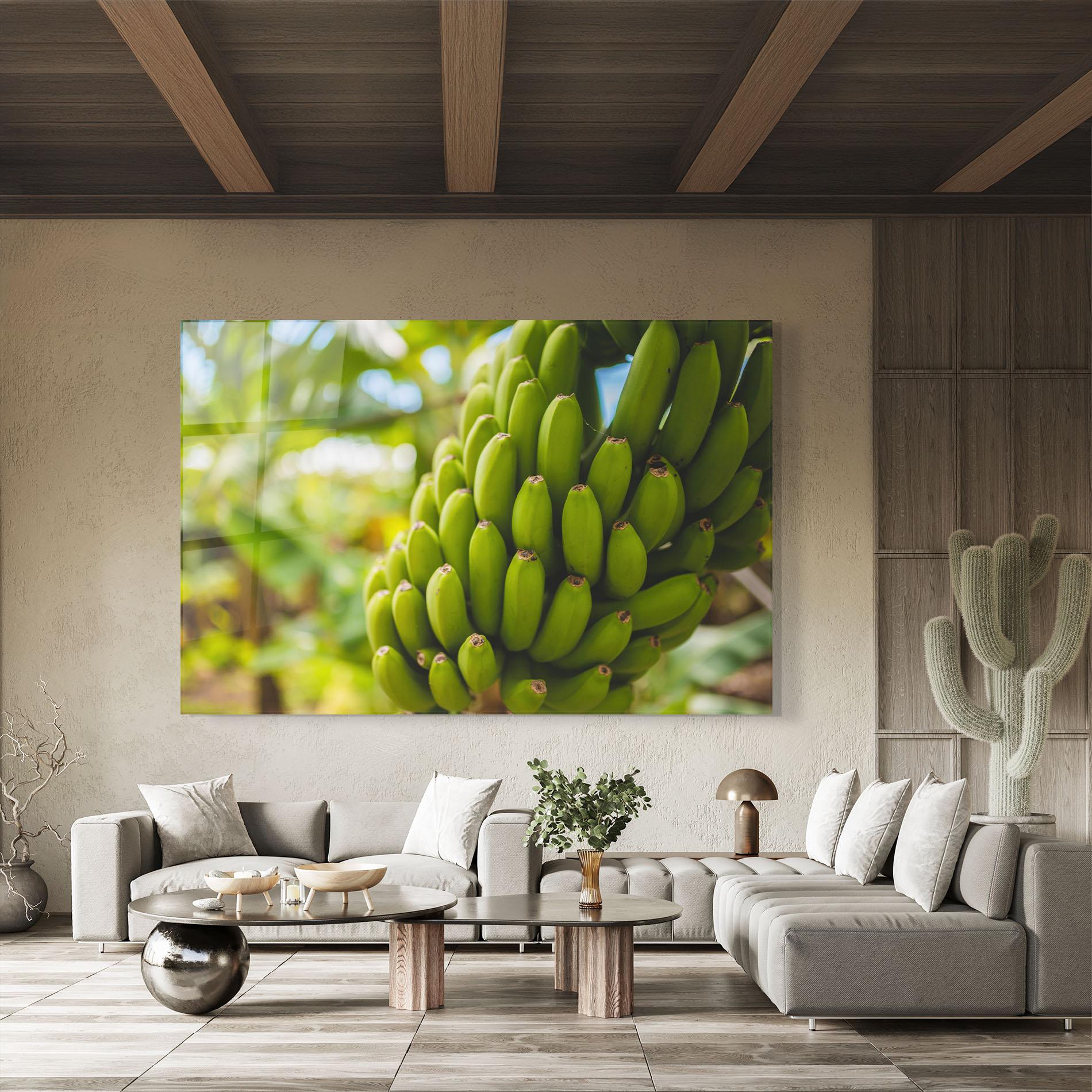 Glasbild Green Banana mockup 8