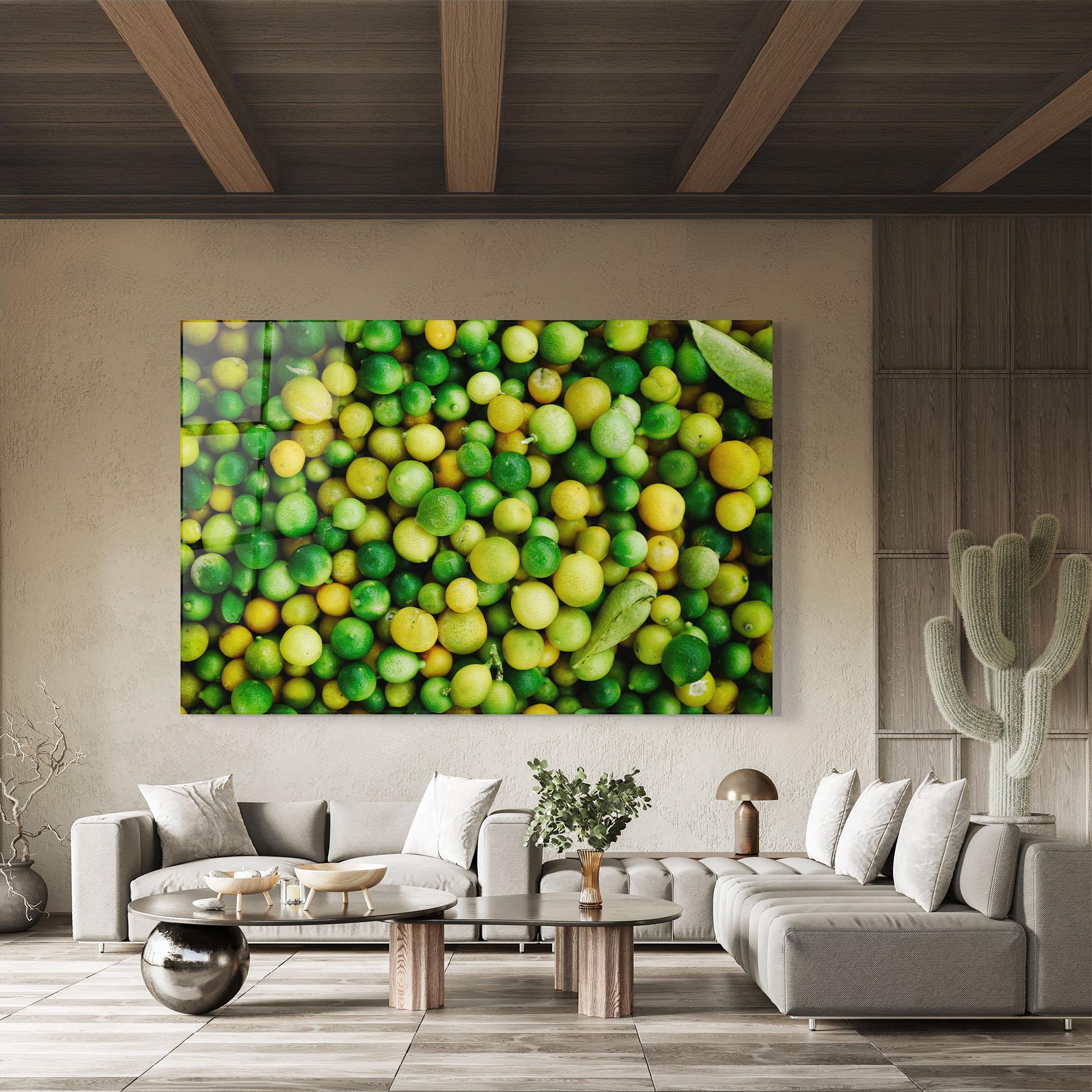 Glasbild Green Lime mockup 8