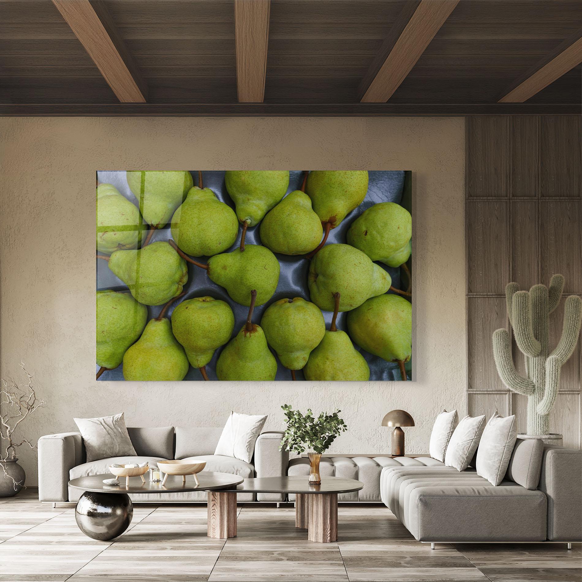 Glasbild Green Pear mockup 8