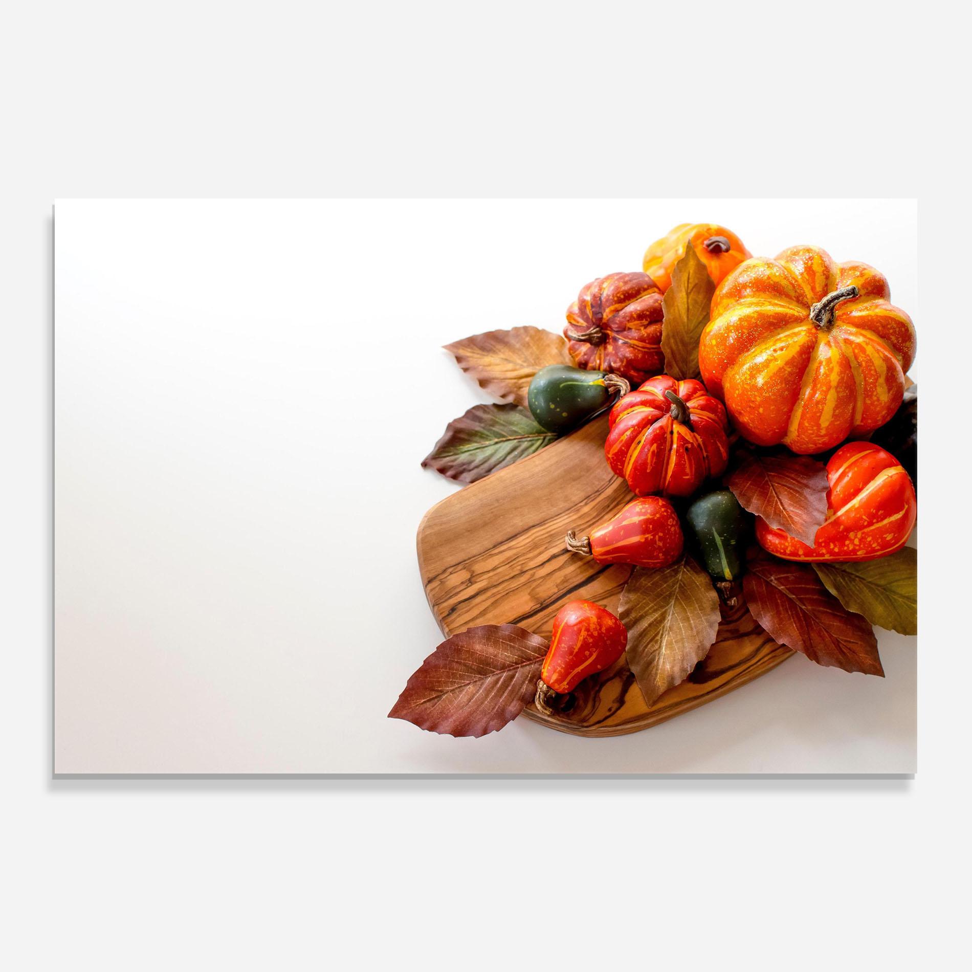 Glasbild Autumn Pumpkins mockup 0