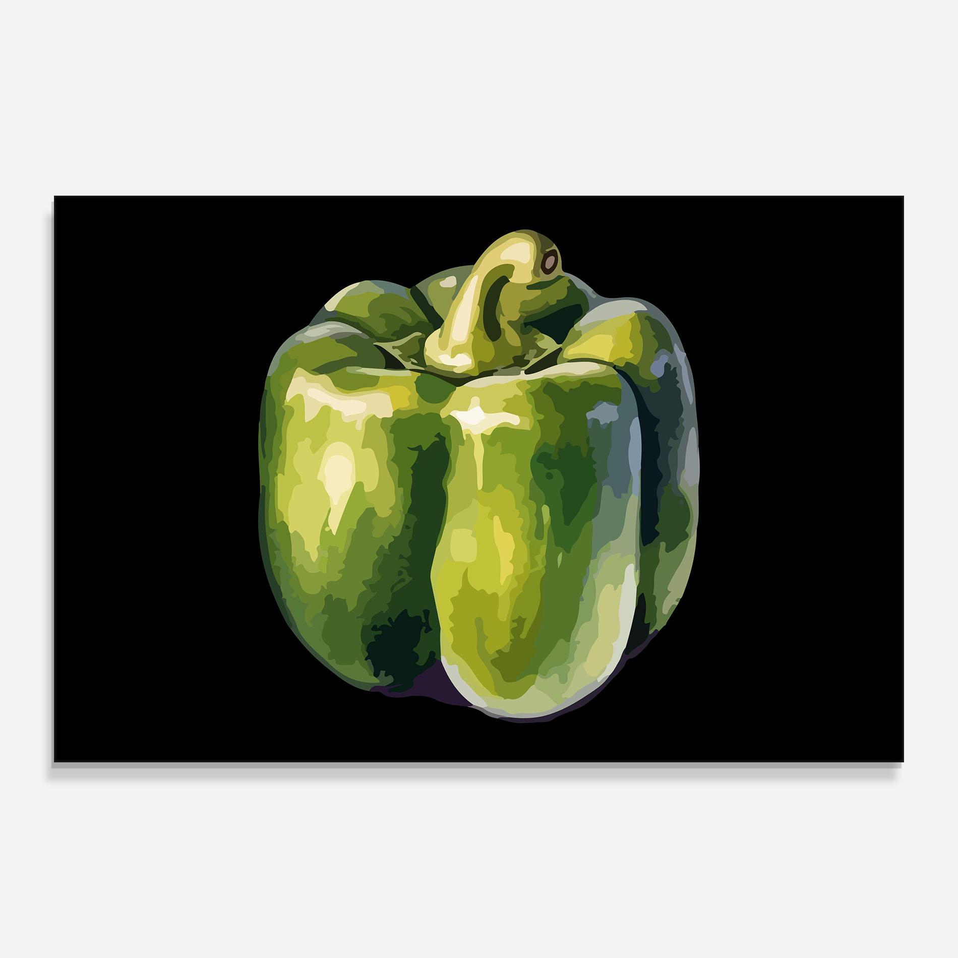 Glasbild Bellpepper Nice Art mockup 0