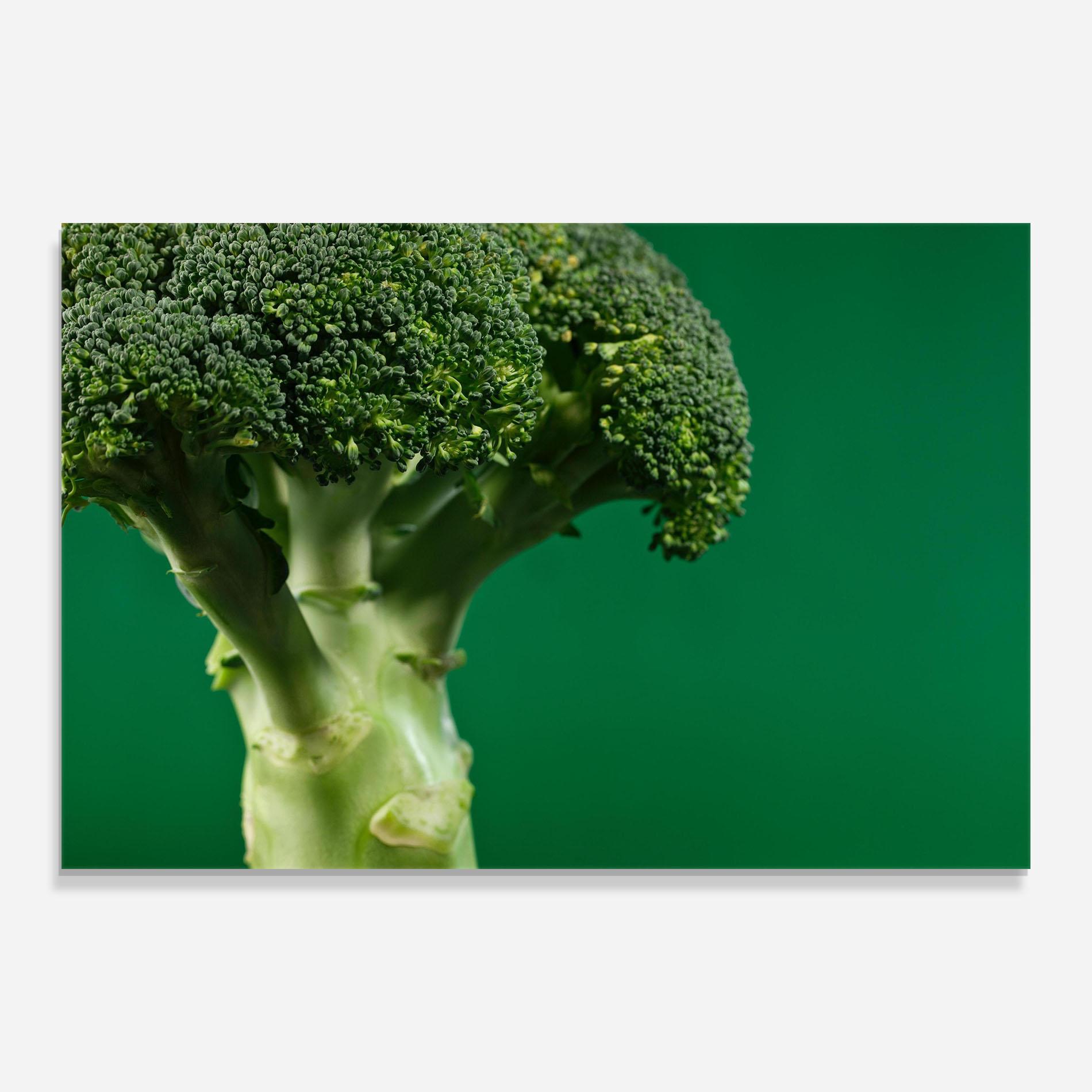 Glasbild Broccoli mockup 0
