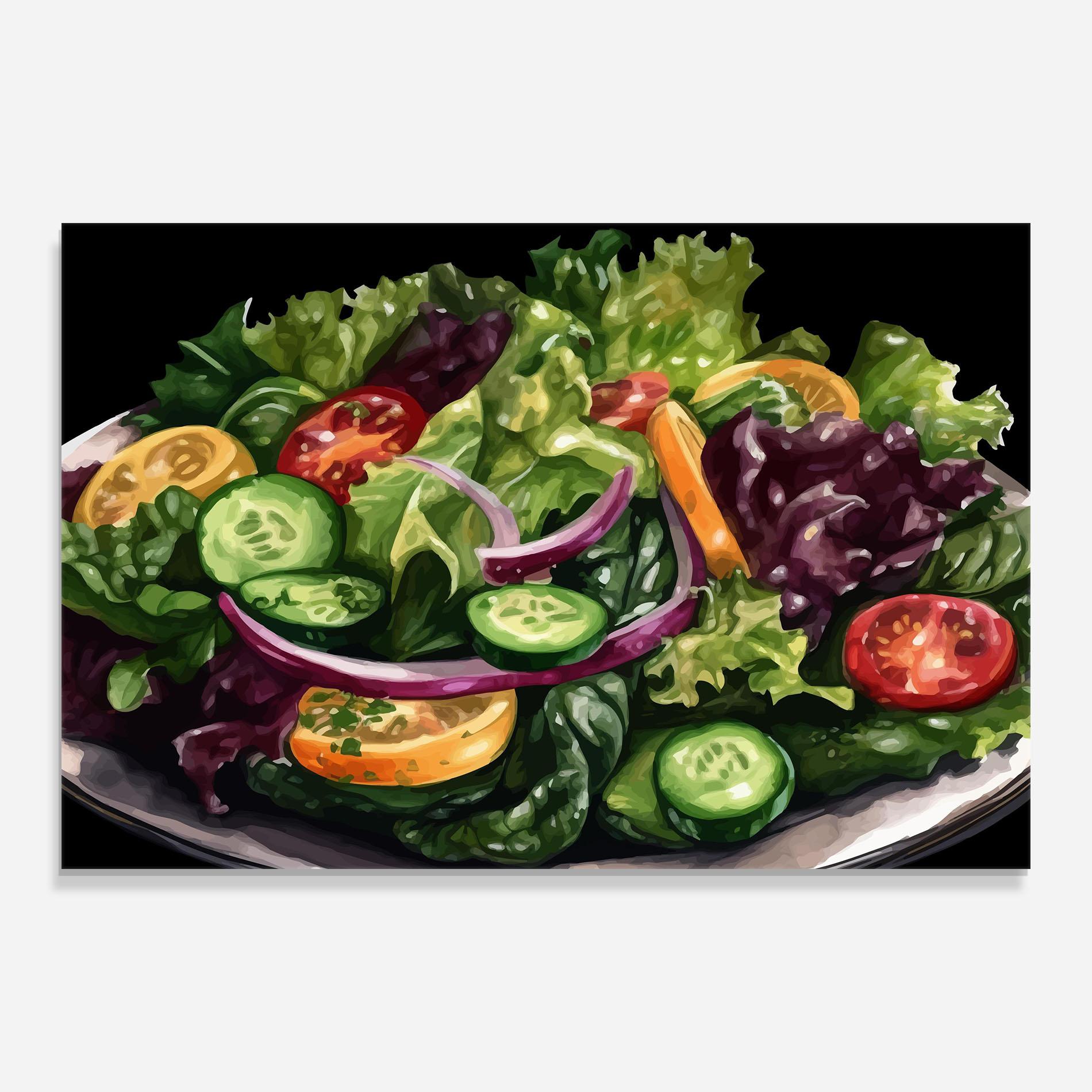 Glasbild Cucumber Salad mockup 0