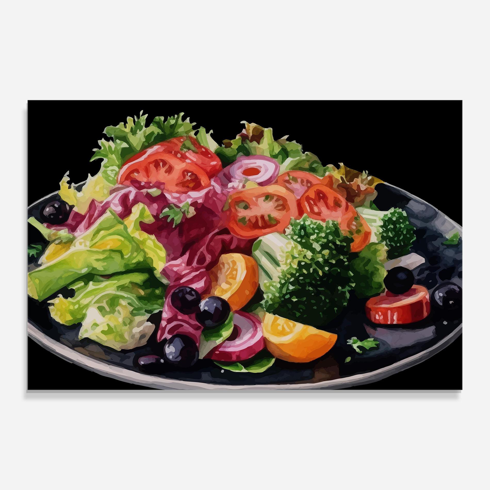 Glasbild Healthy Tomato Food mockup 0