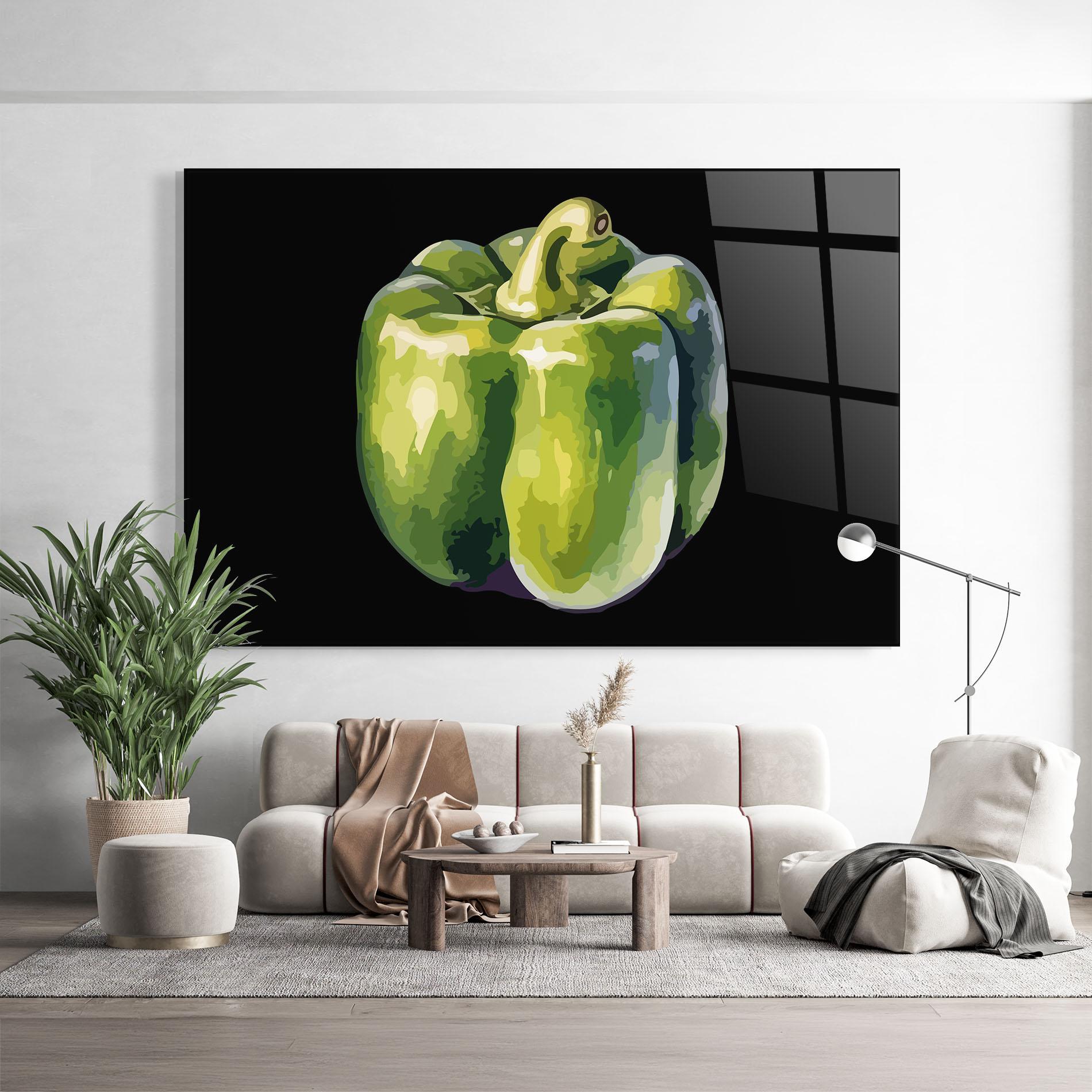 Glasbild Bellpepper Nice Art mockup 9