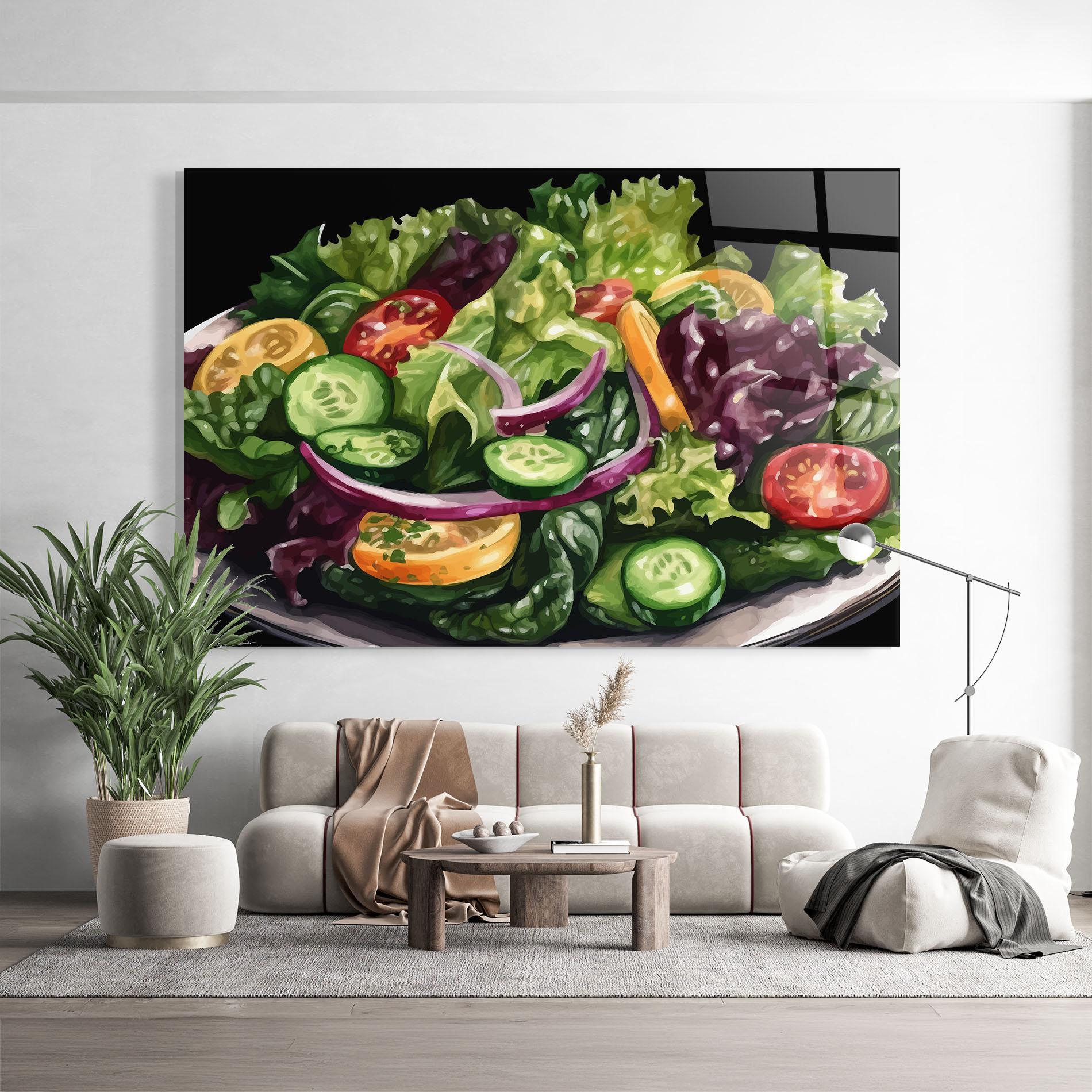 Glasbild Cucumber Salad mockup 9