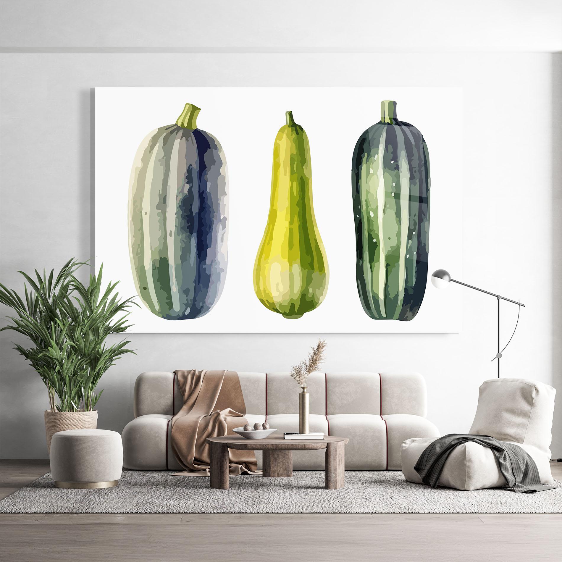 Glasbild Green Pumpkin mockup 9