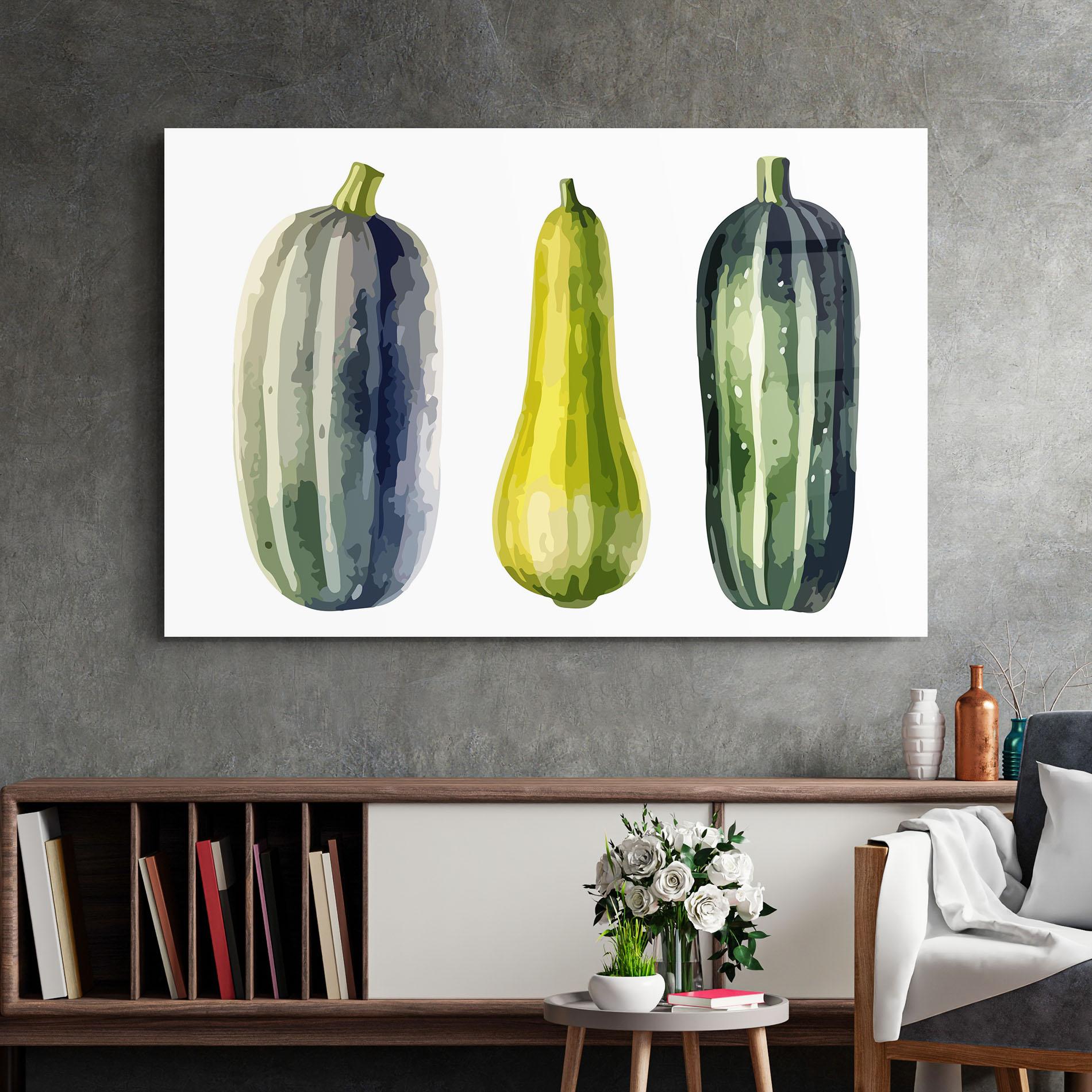 Glasbild Green Pumpkin mockup 2