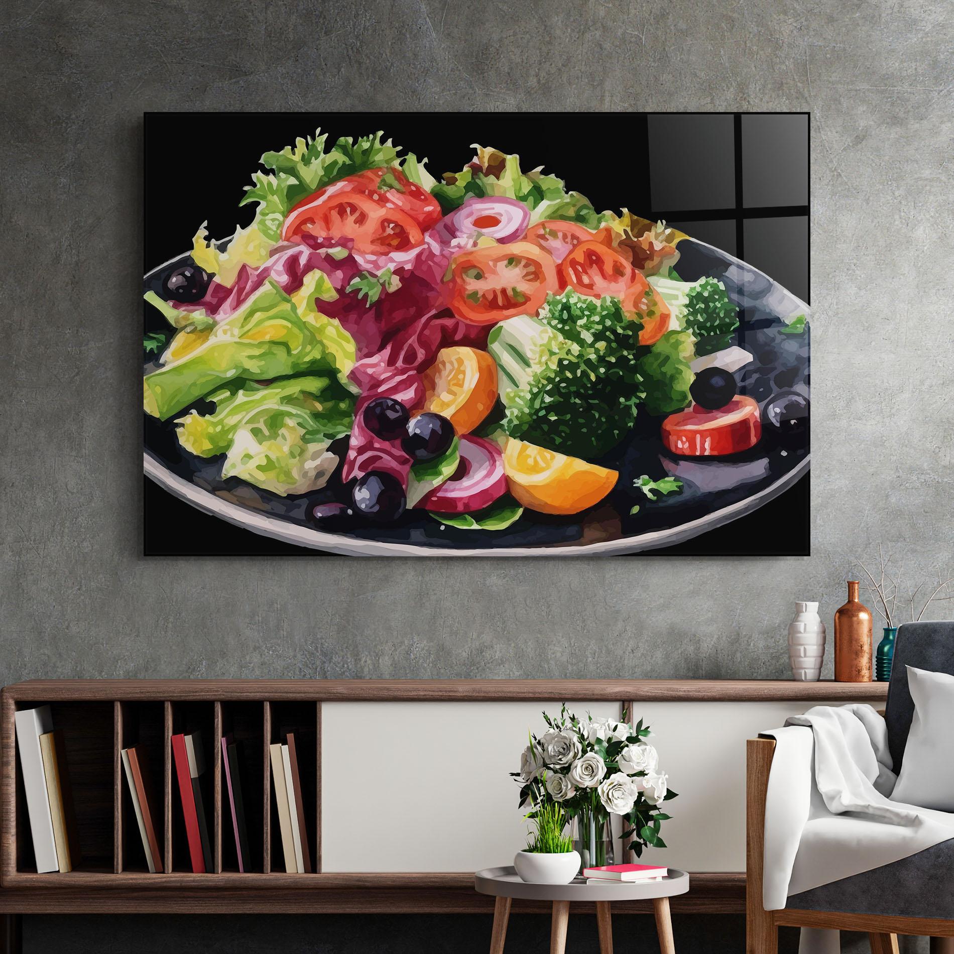 Glasbild Healthy Tomato Food mockup 2