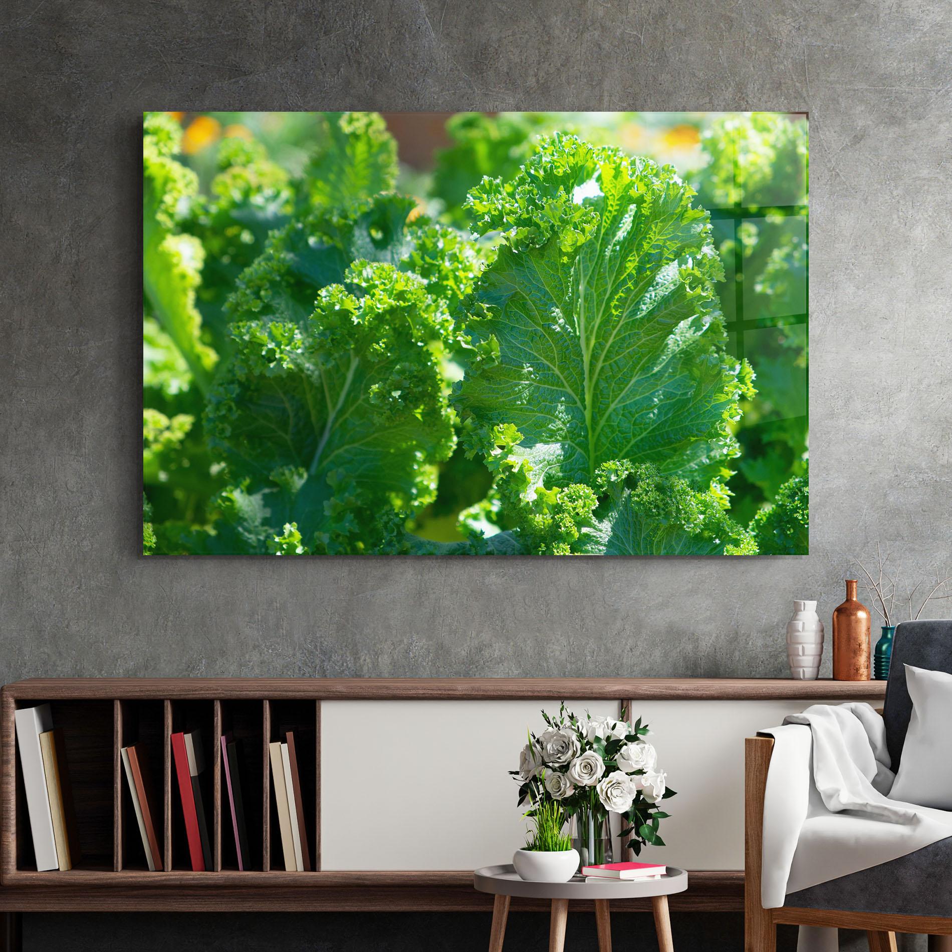 Glasbild Lettuce View mockup 2
