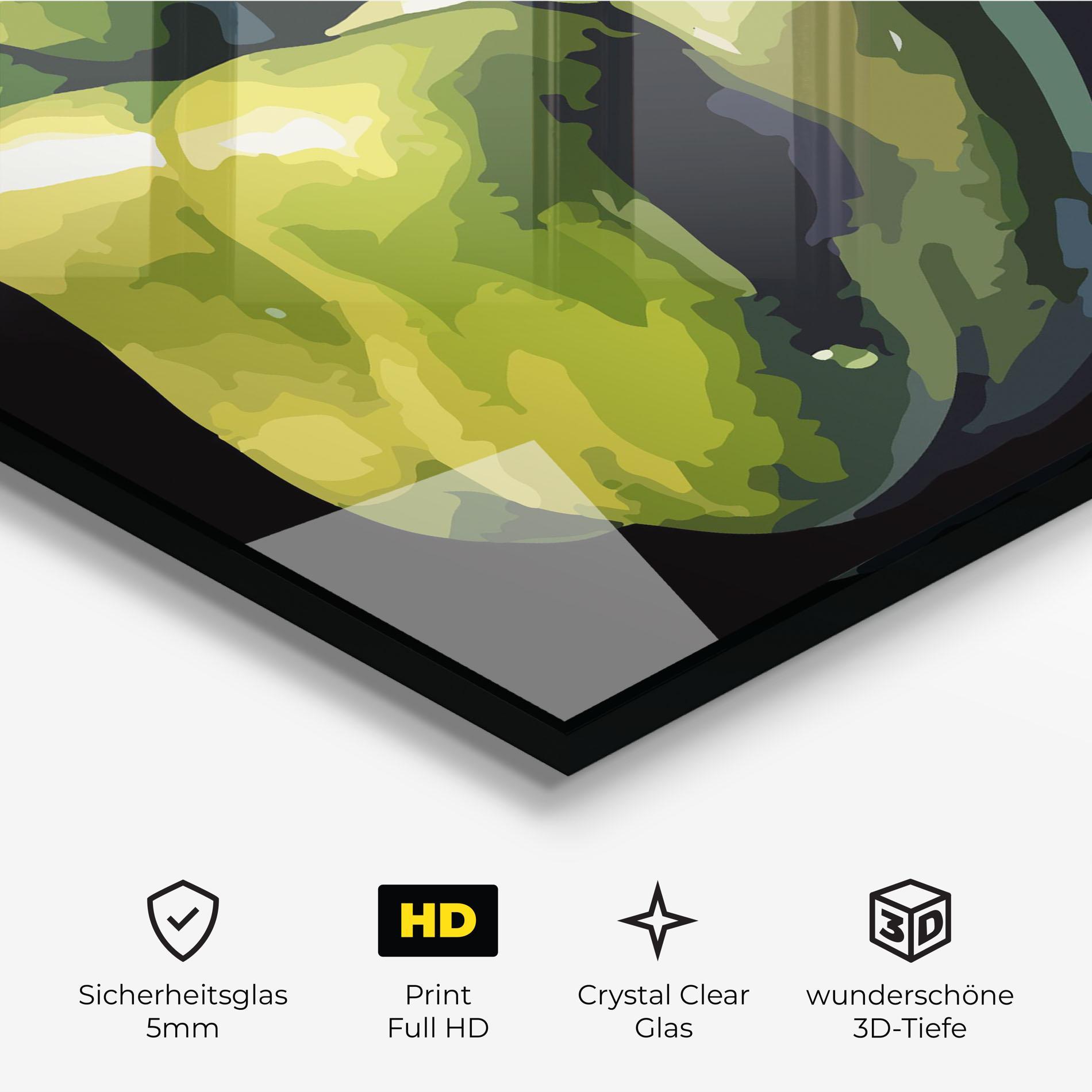 Glasbild Cool Bellpepper mockup 3