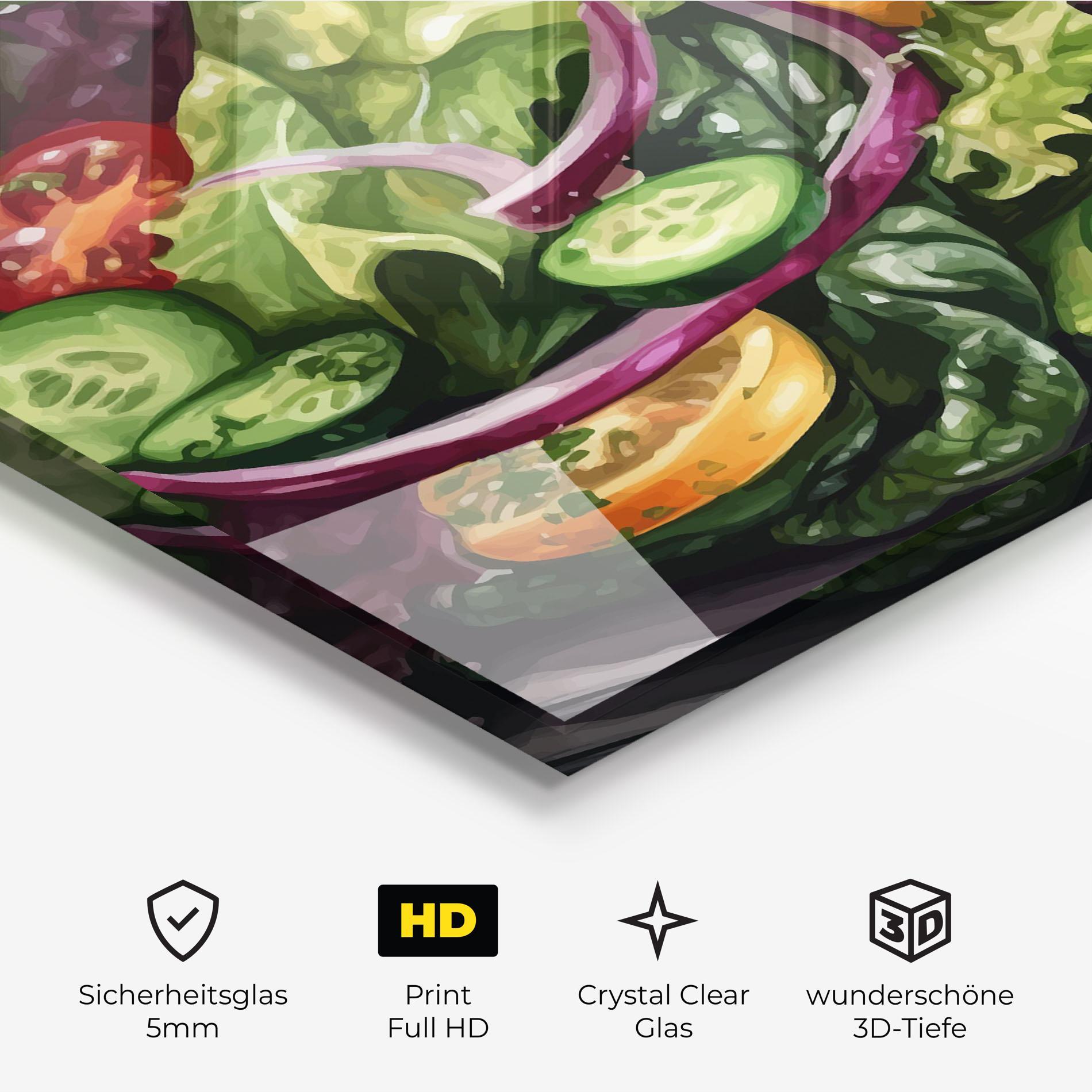 Glasbild Cucumber Salad mockup 3