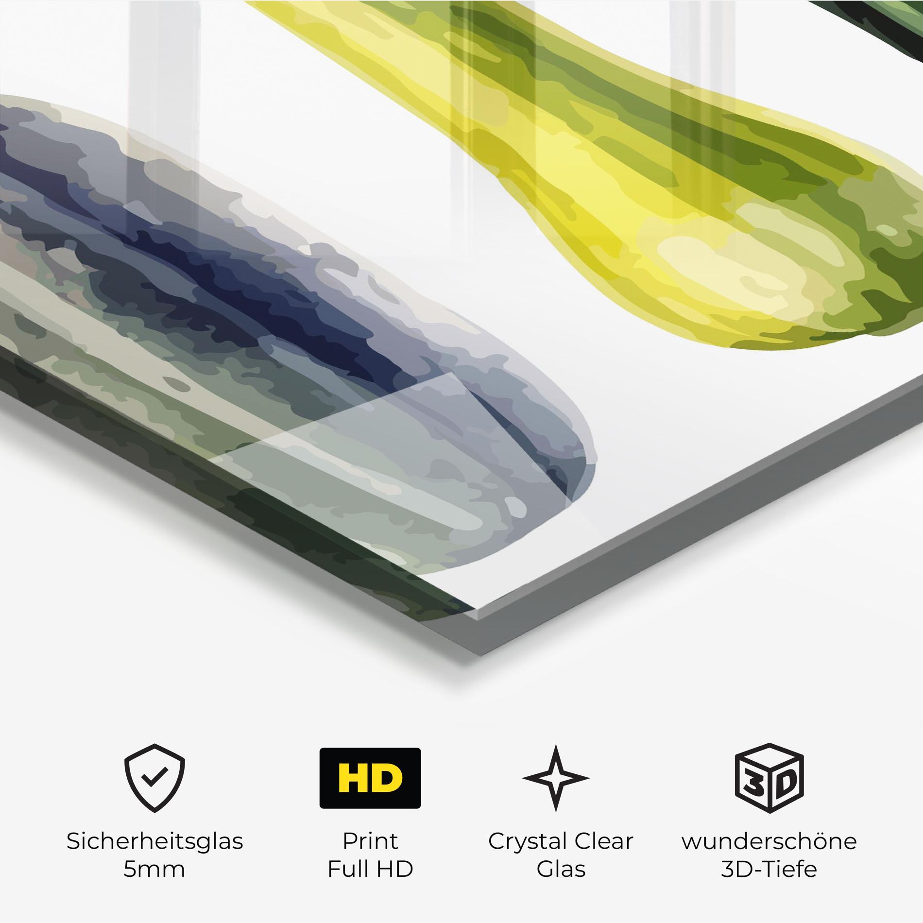 Glasbild Green Pumpkin mockup 3