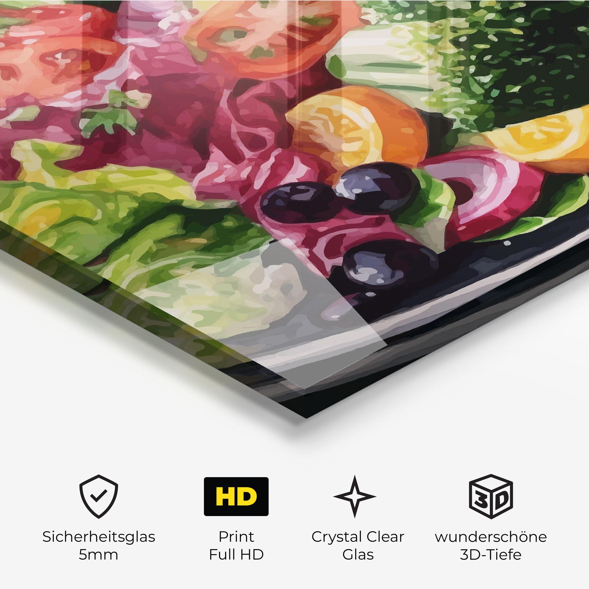 Glasbild Healthy Tomato Food mockup 3