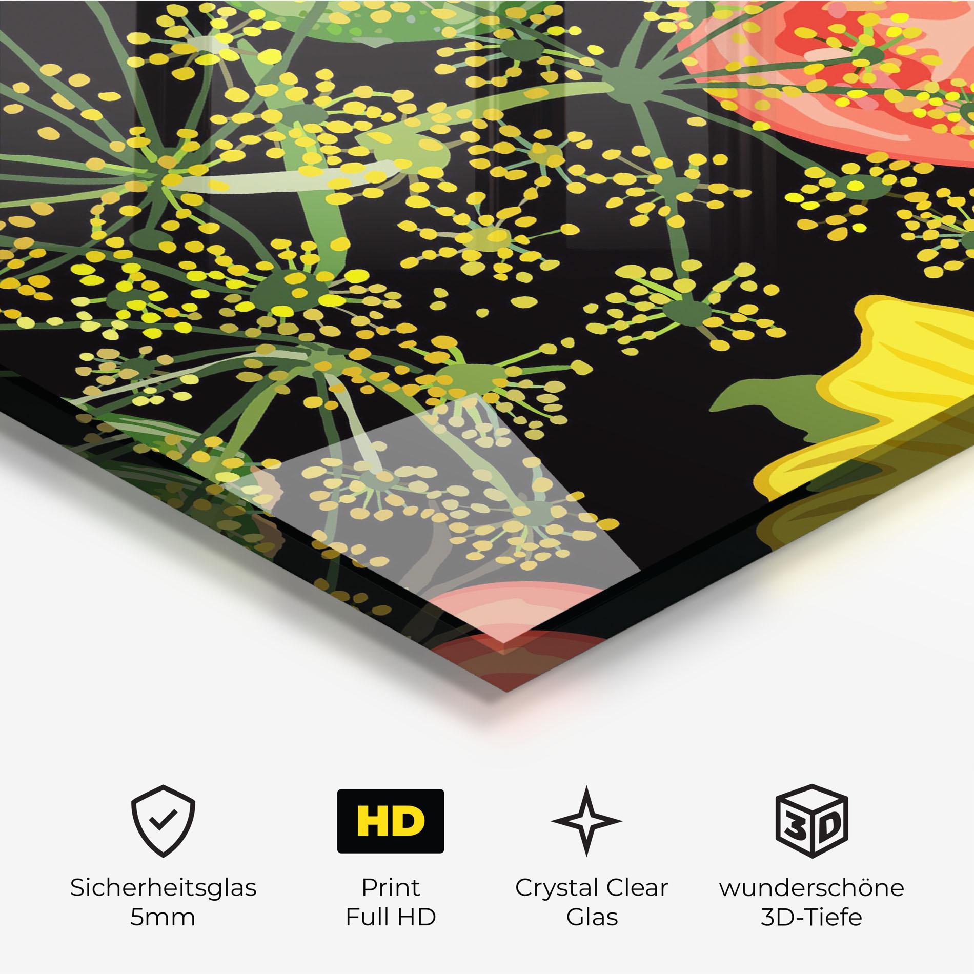 Glasbild Heart Tomato mockup 3