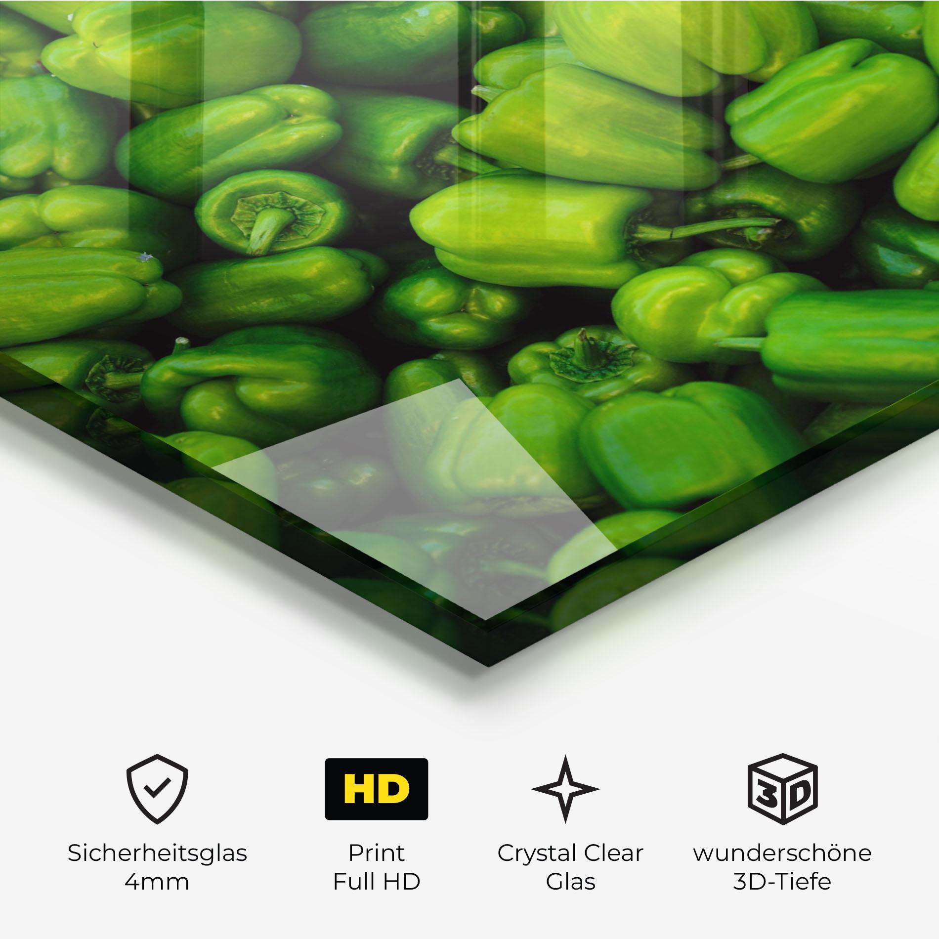 Glasbild Green Bellpepper mockup 3