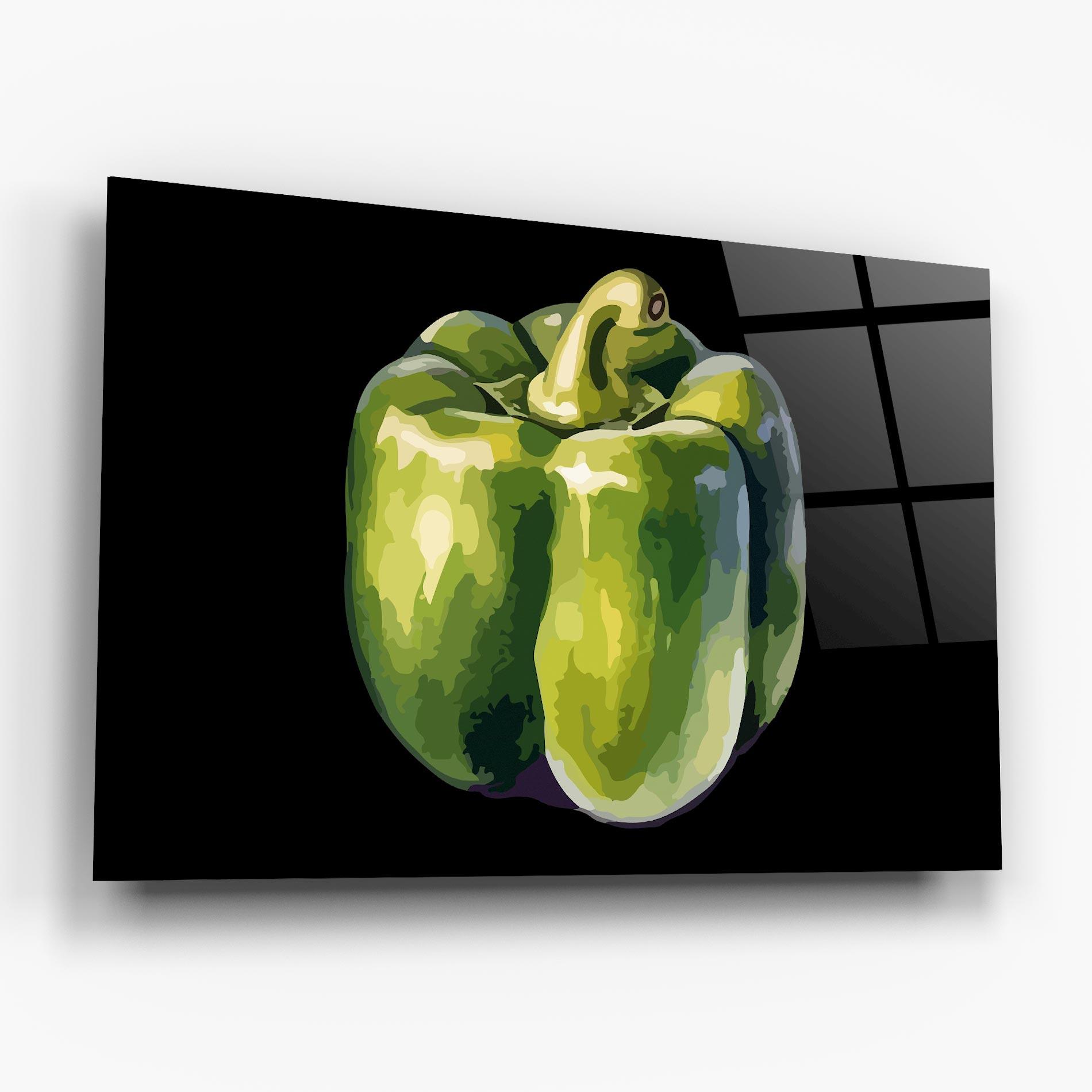 Glasbild Bellpepper Nice Art mockup 6