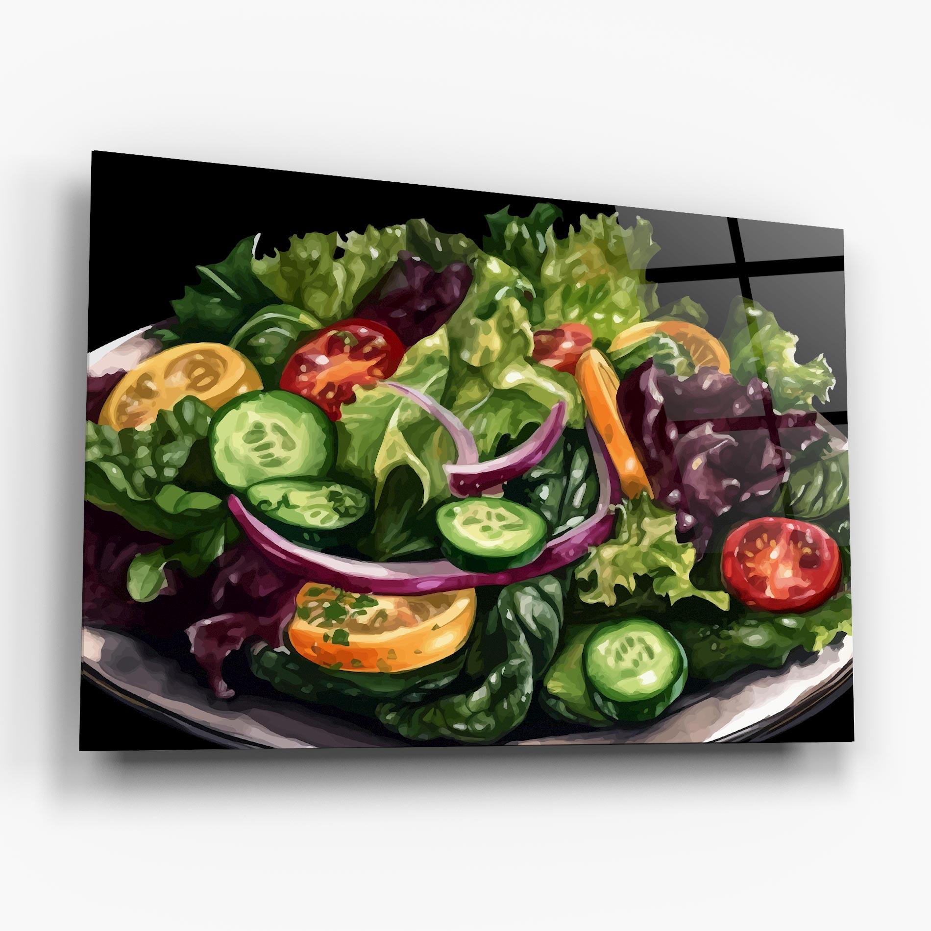 Glasbild Cucumber Salad mockup 6