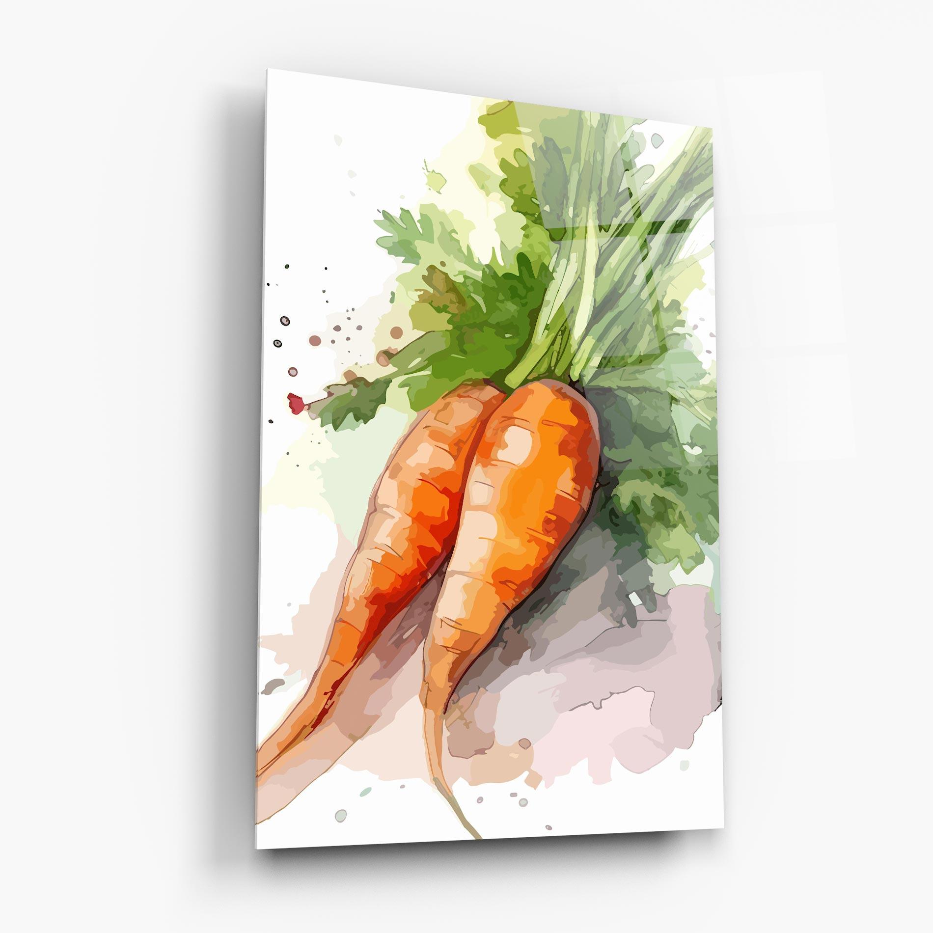 Glasbild Carrot Watercolor mockup 6