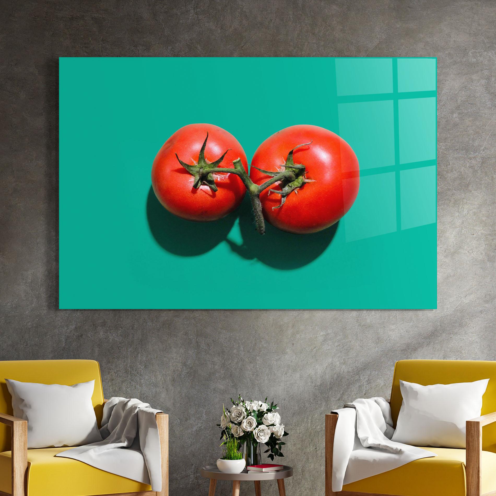Glasbild Clean Tomato mockup 4