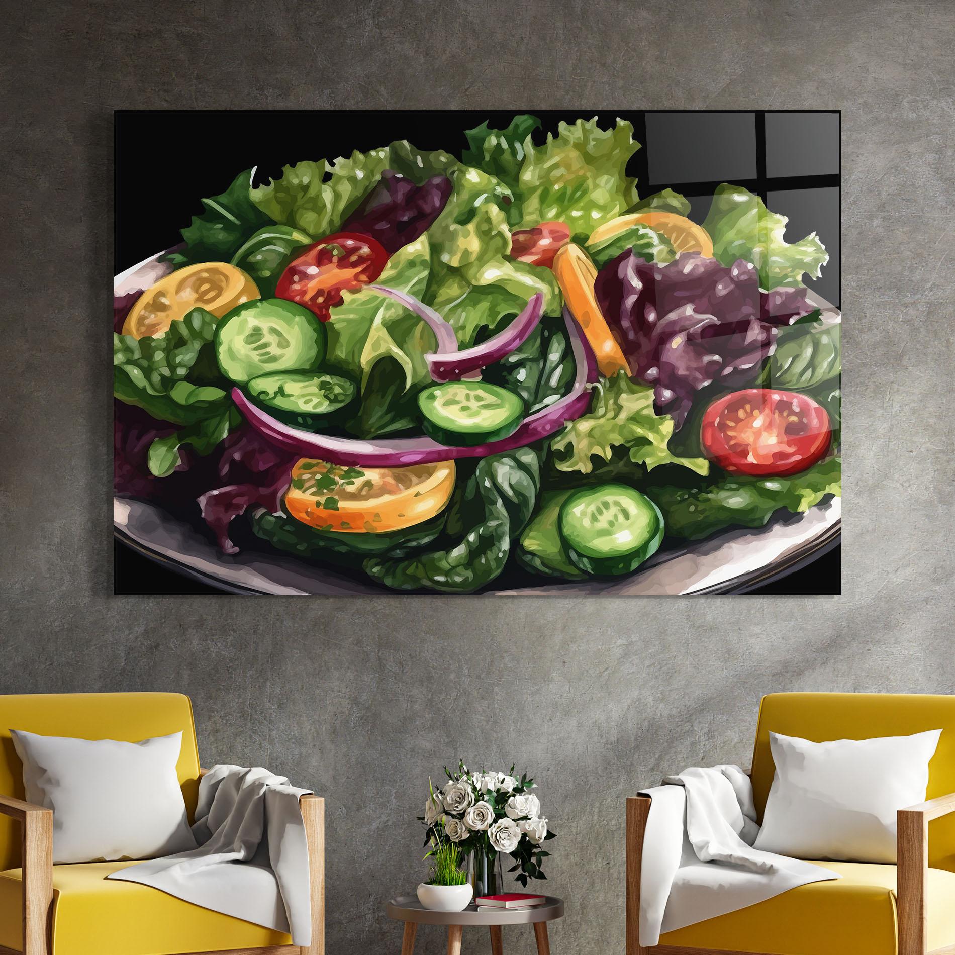 Glasbild Cucumber Salad mockup 4