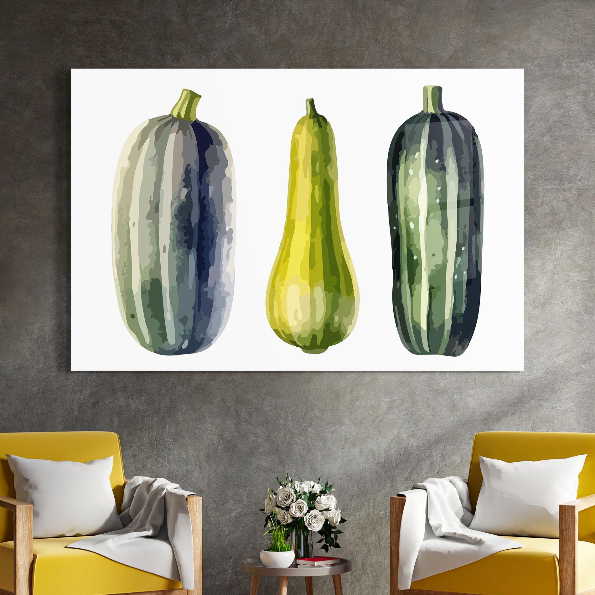 Glasbild Green Pumpkin mockup 4