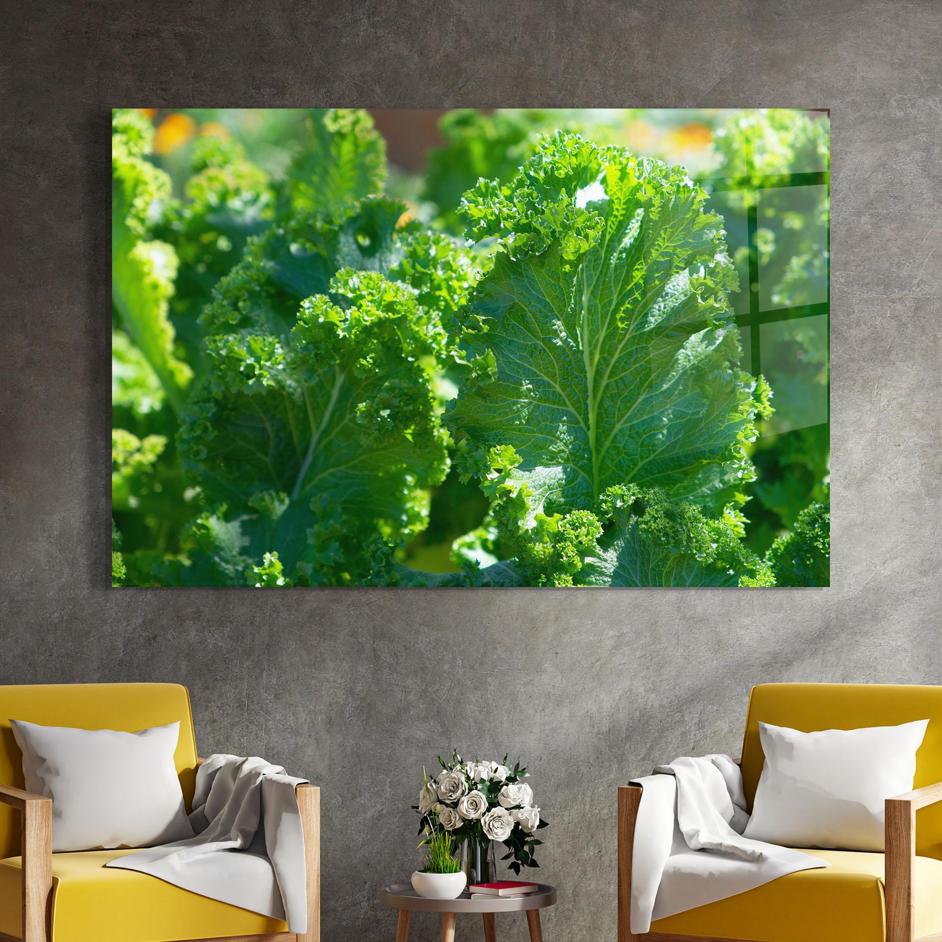 Glasbild Lettuce View mockup 4