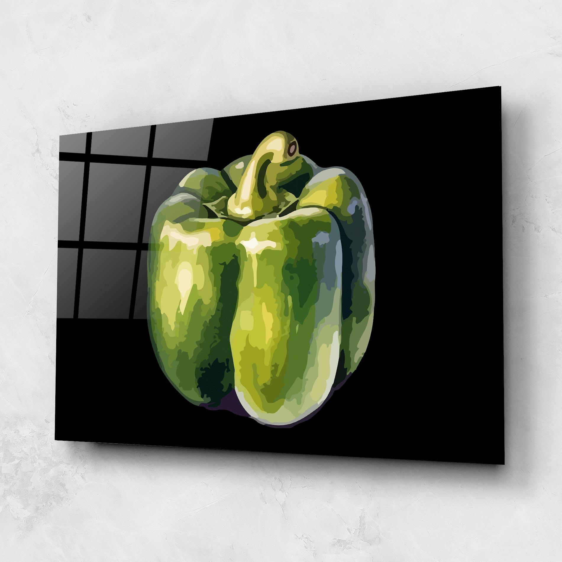 Glasbild Bellpepper Nice Art mockup 1