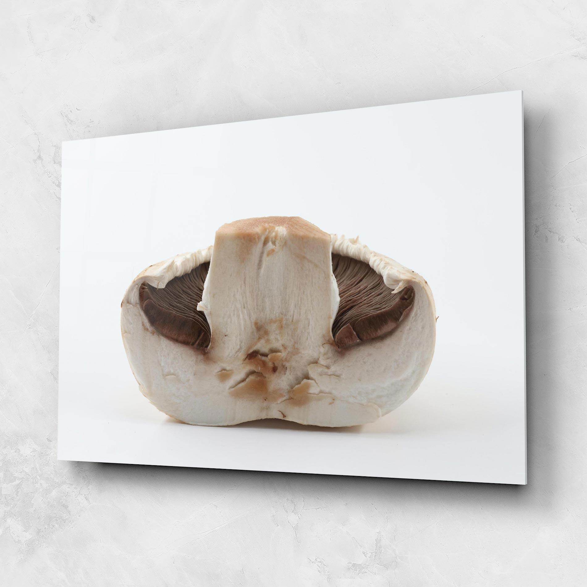 Glasbild Cut Mushroom mockup 1