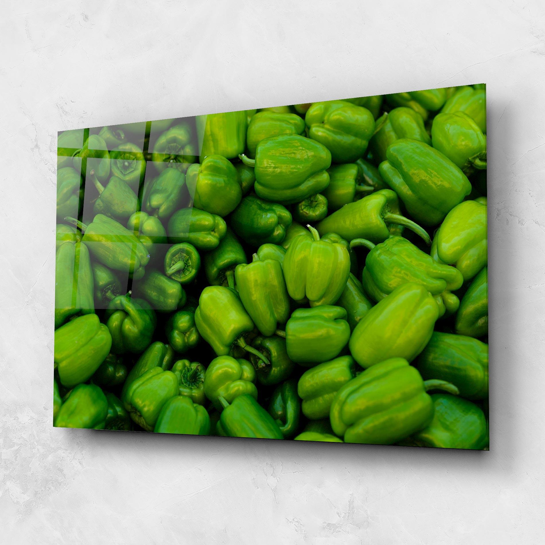 Glasbild Green Bellpepper mockup 1