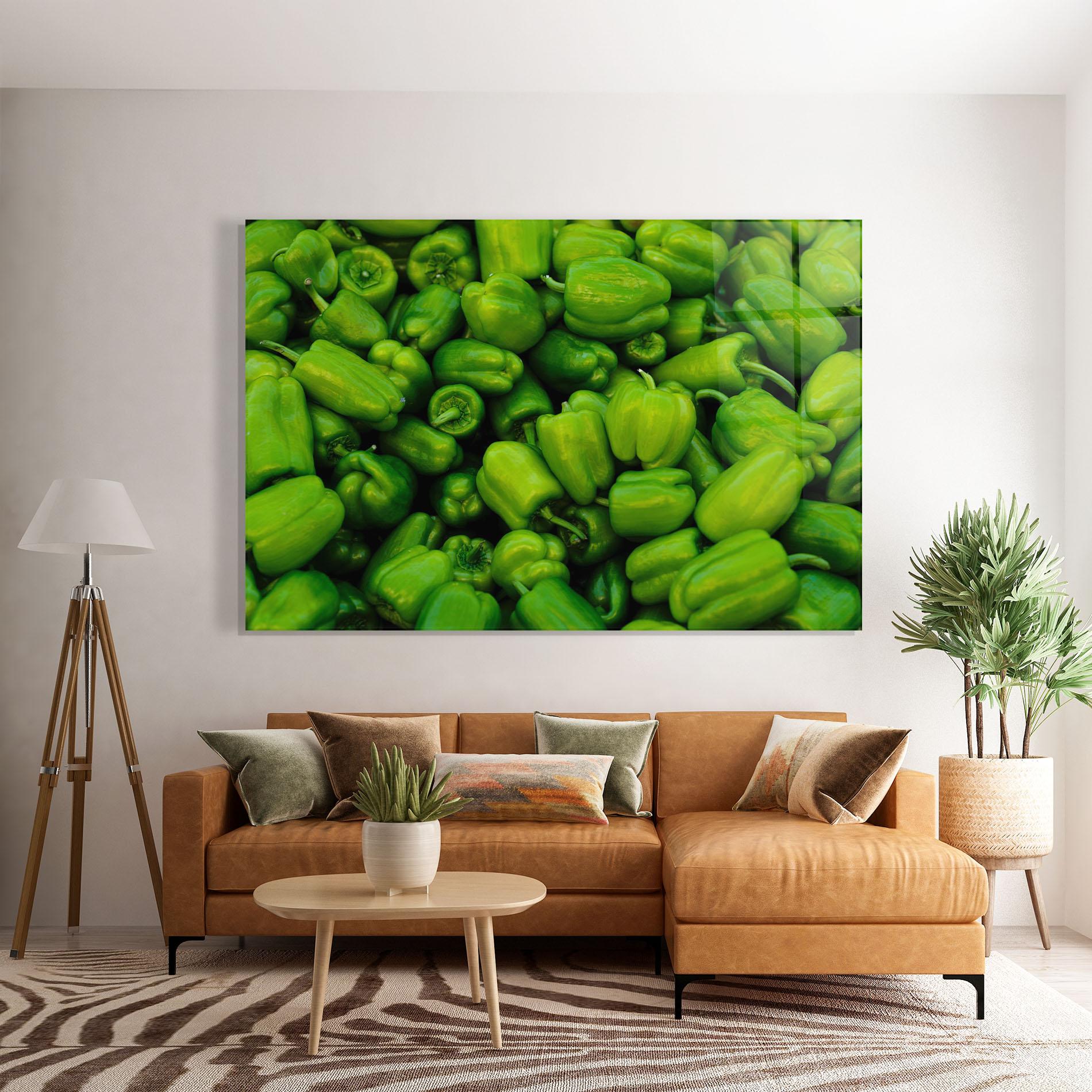 Glasbild Green Bellpepper mockup 7
