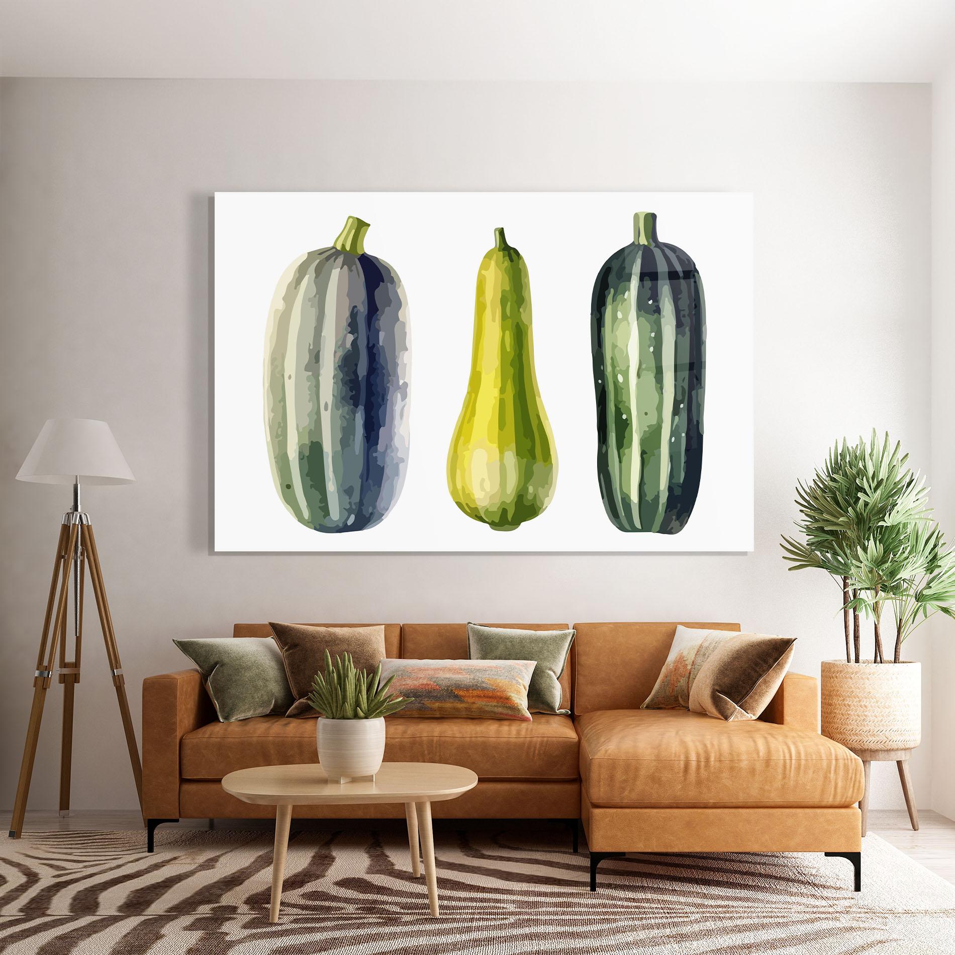 Glasbild Green Pumpkin mockup 7