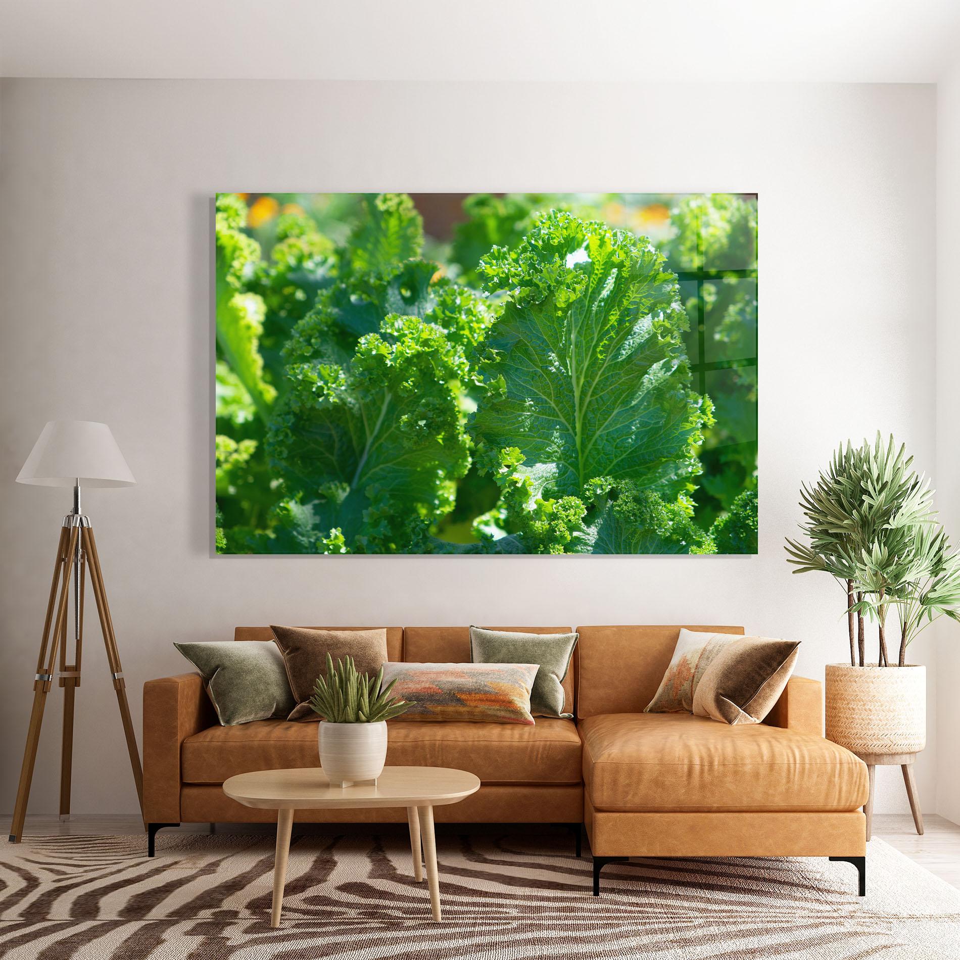 Glasbild Lettuce View mockup 7